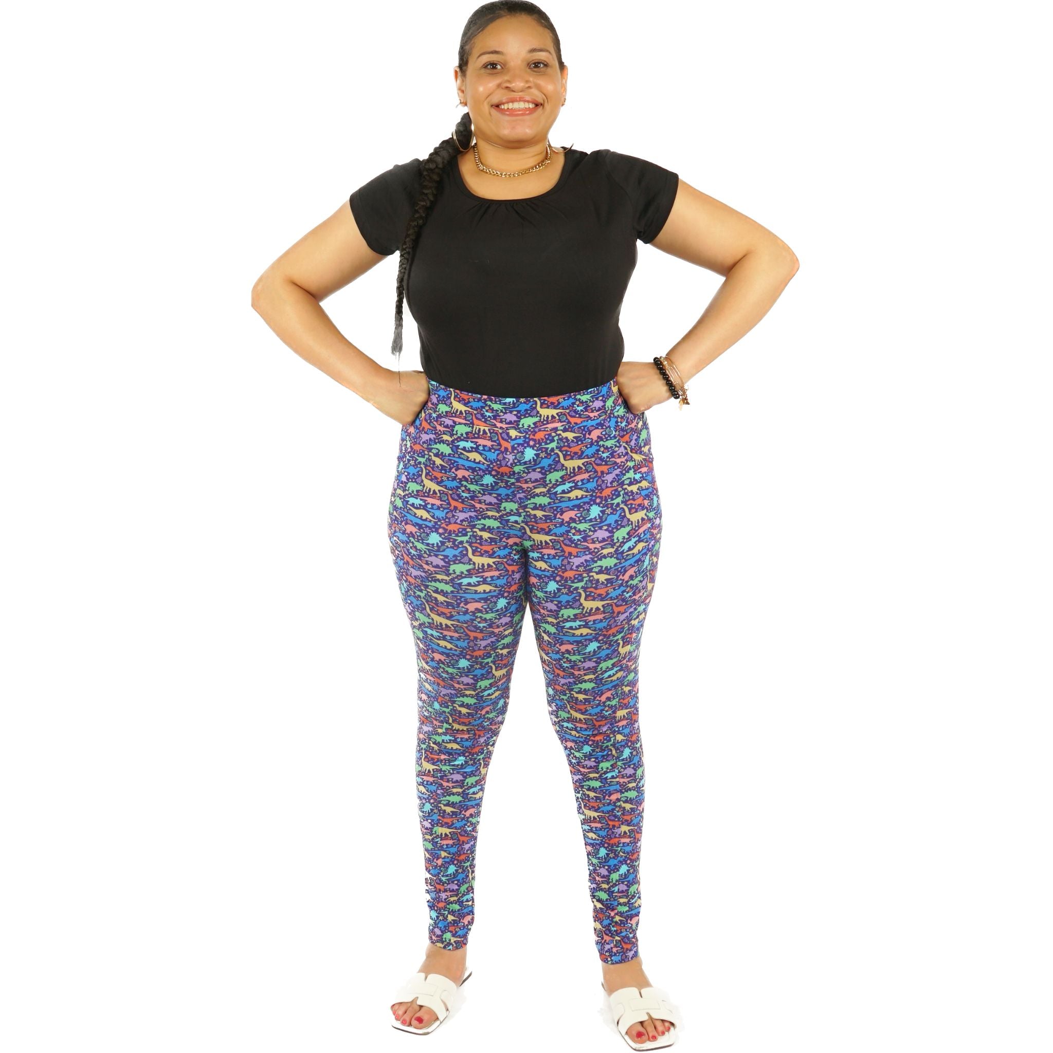 Dinosaurs & Fossils Adults Leggings with Pockets
