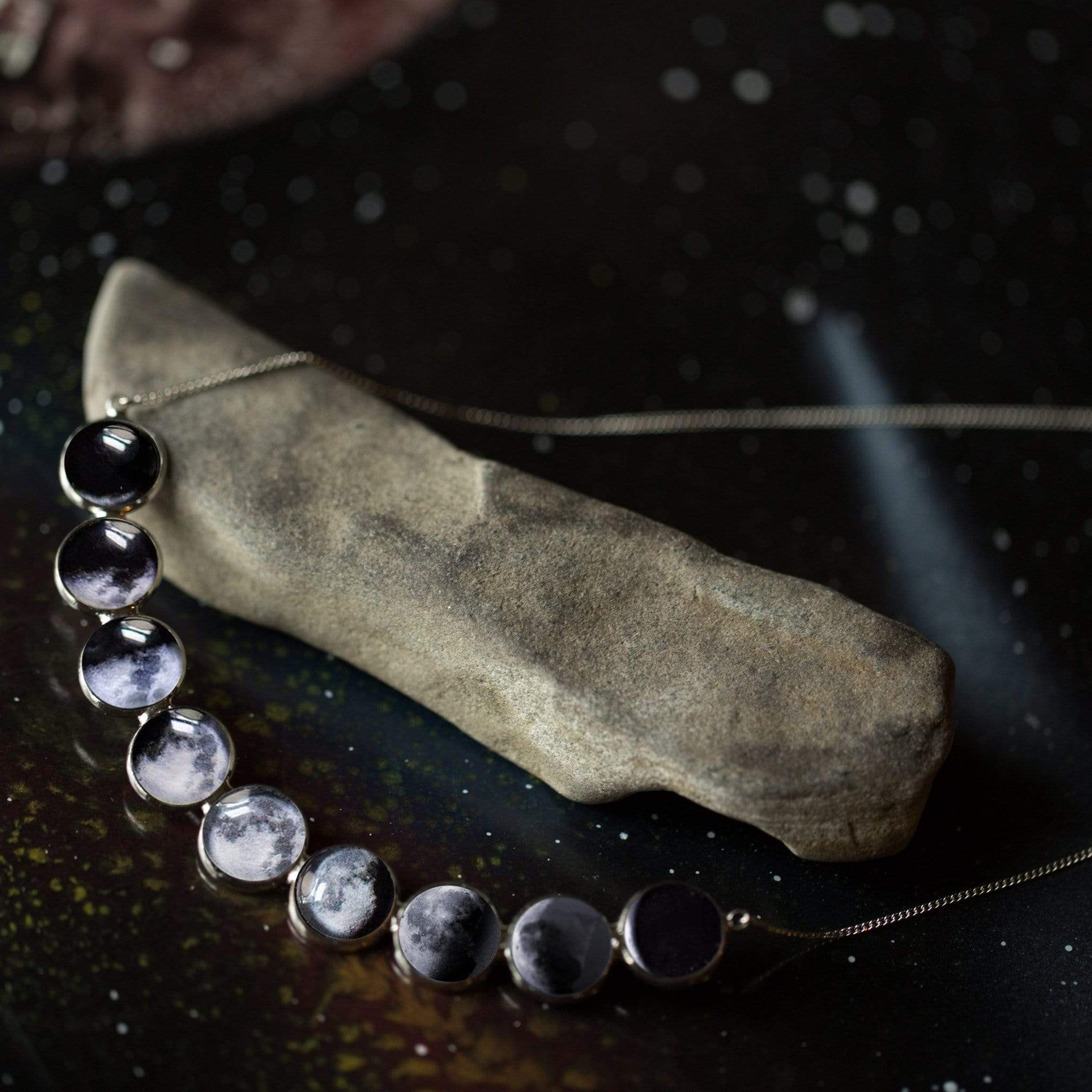 Phases of Moon Necklace - Svaha Apparel