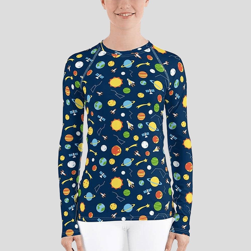 Space Exploration Rash Guard Top (POD)