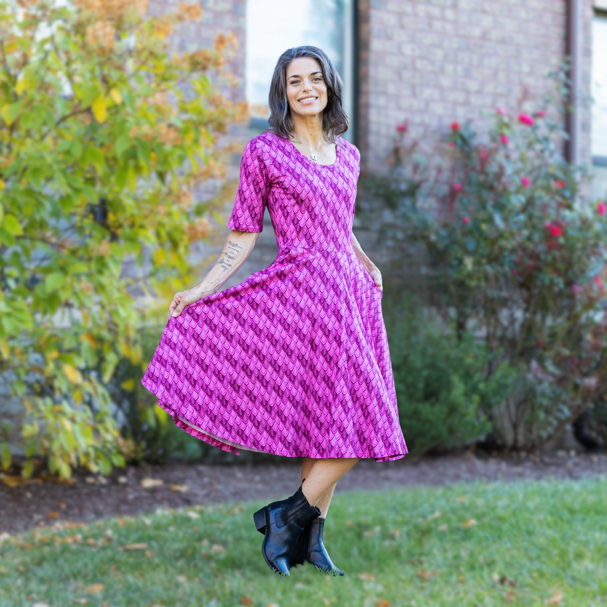 Dragon Scales Twirl Dress Svaha USA 3XL