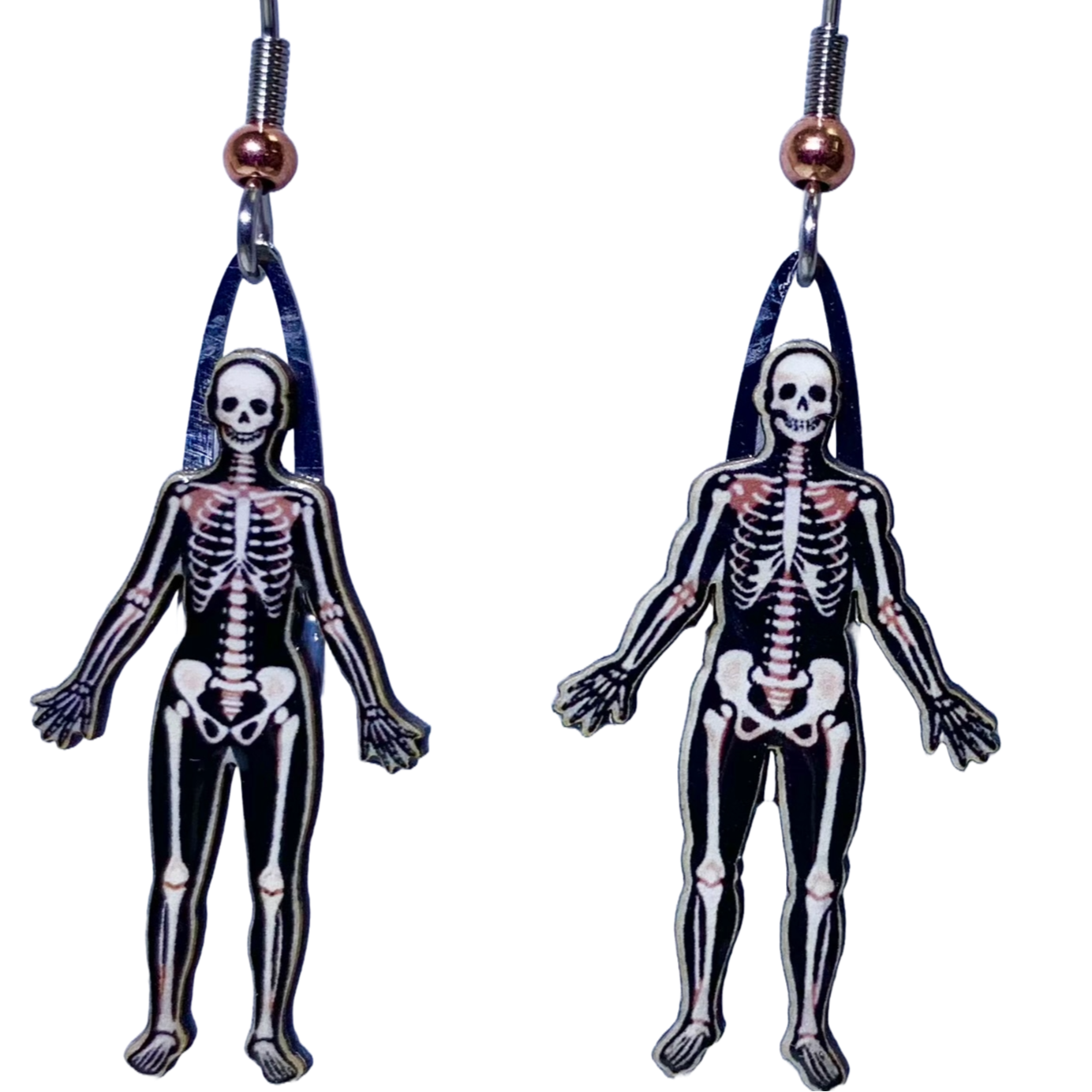 Human Skeleton Earrings