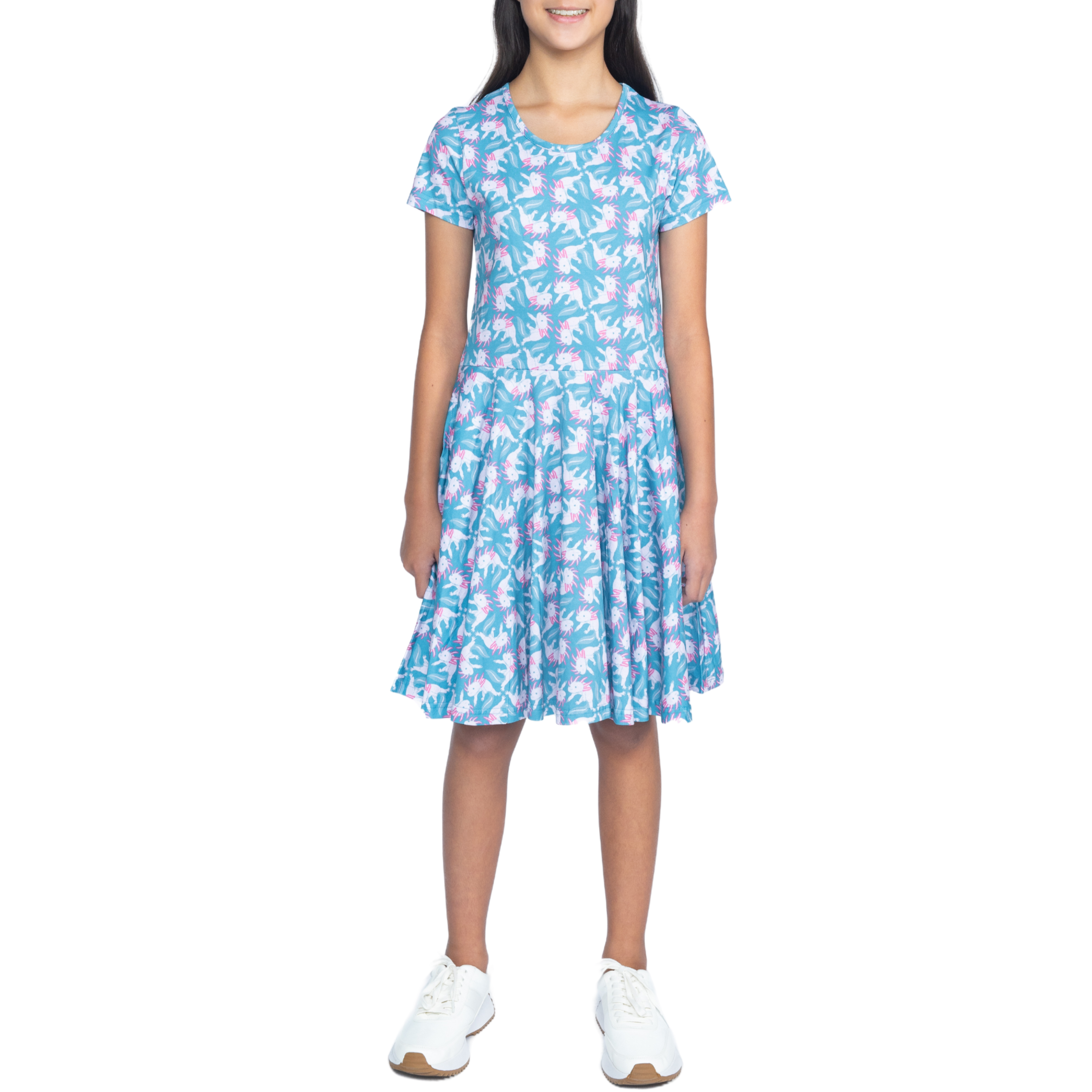 Axolotl Kids Twirl Dress