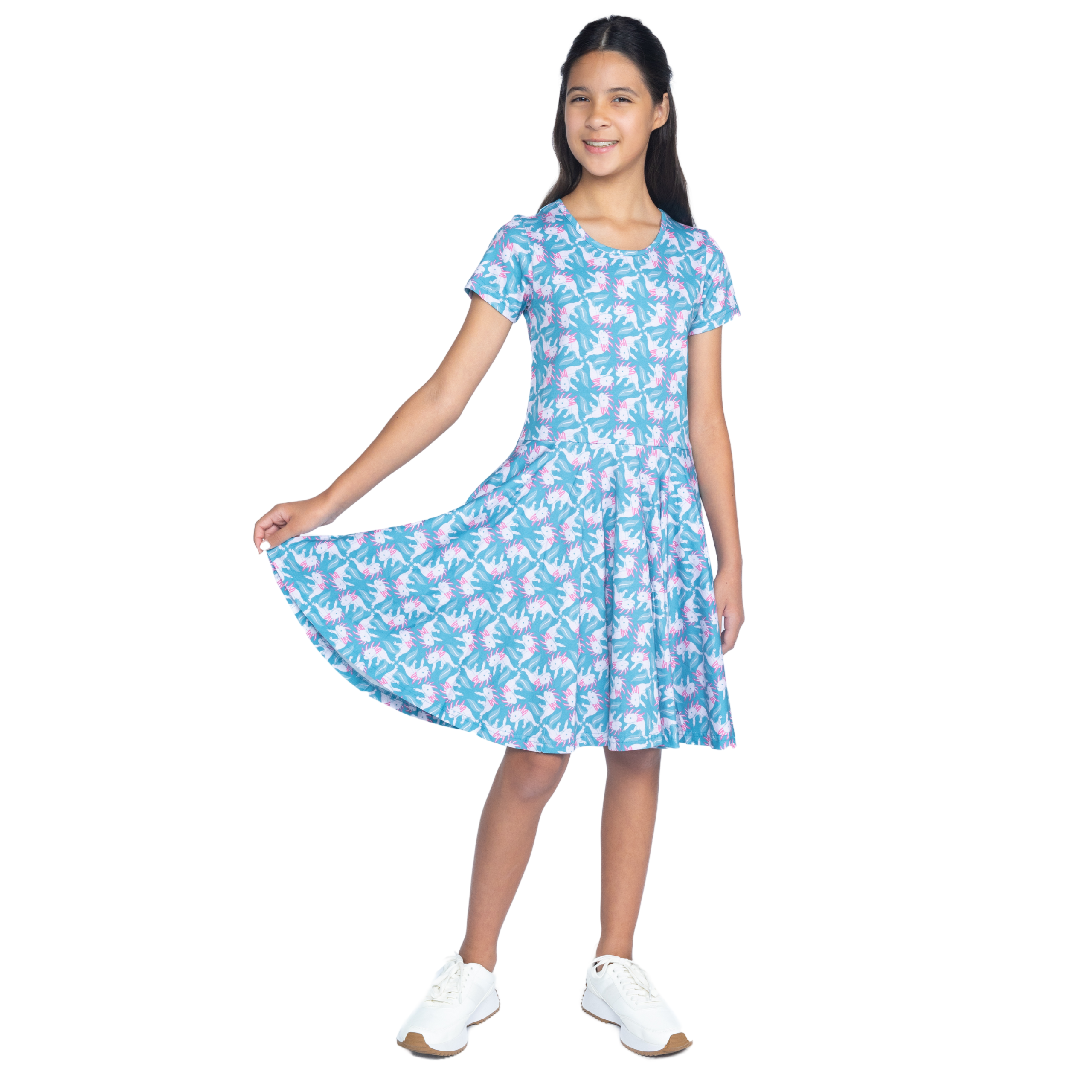 Axolotl Kids Twirl Dress