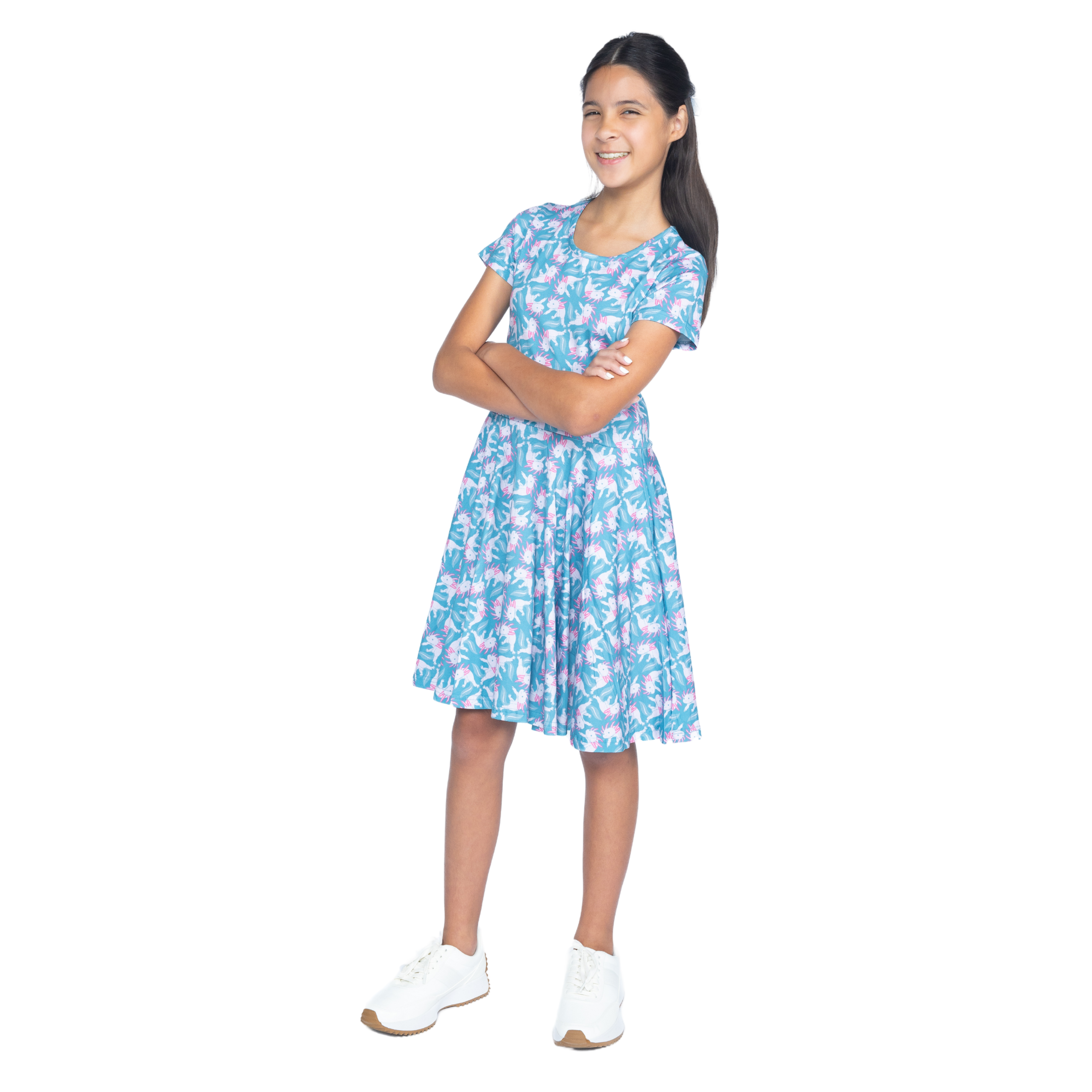 Axolotl Kids Twirl Dress