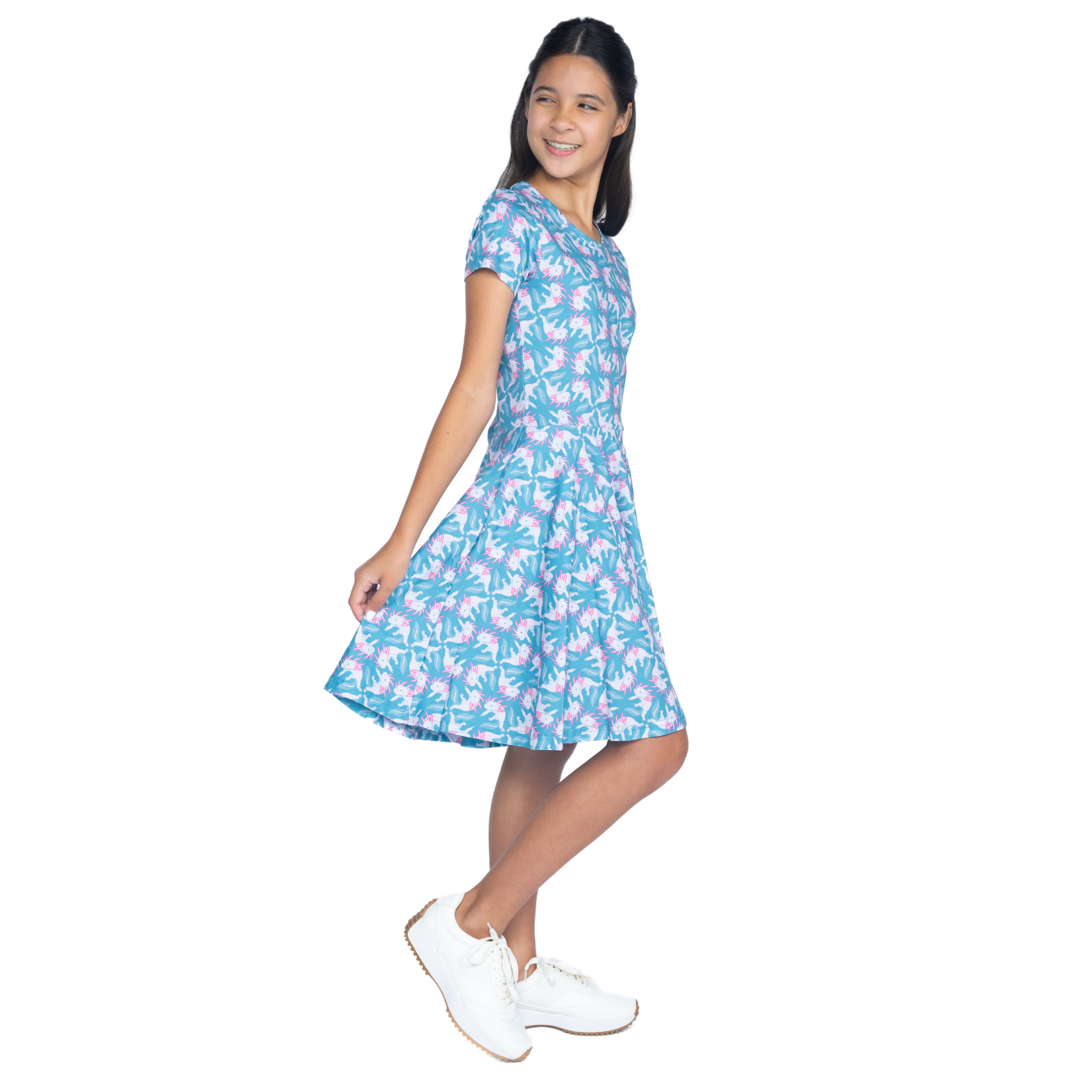 Axolotl Kids Twirl Dress