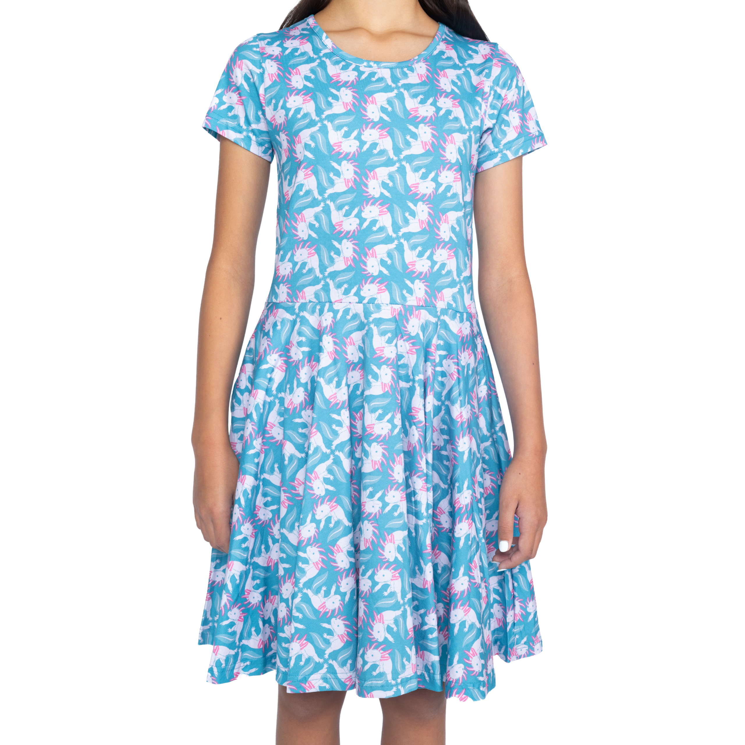 Axolotl Kids Twirl Dress