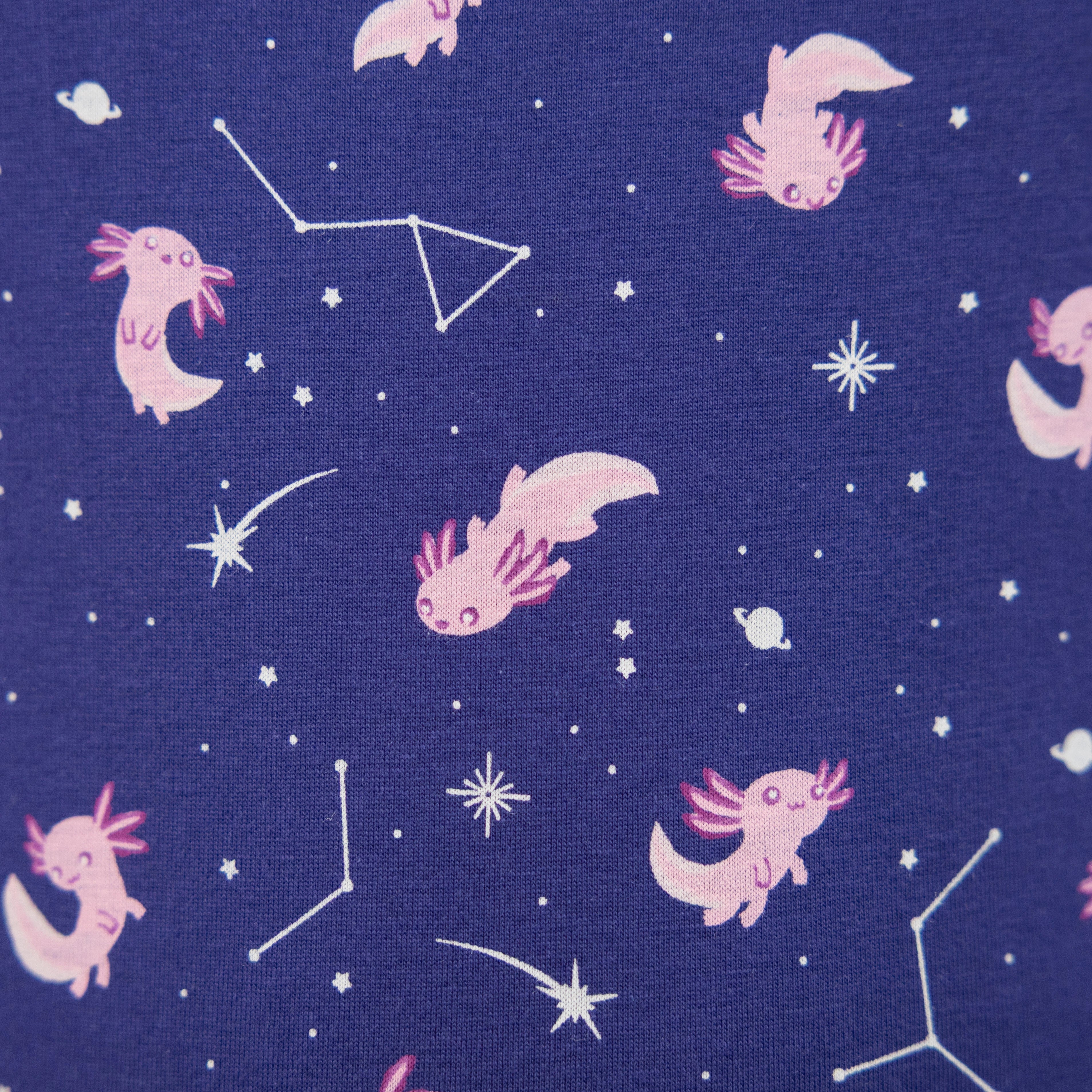Axolotls in Space Kids Pajamas Set