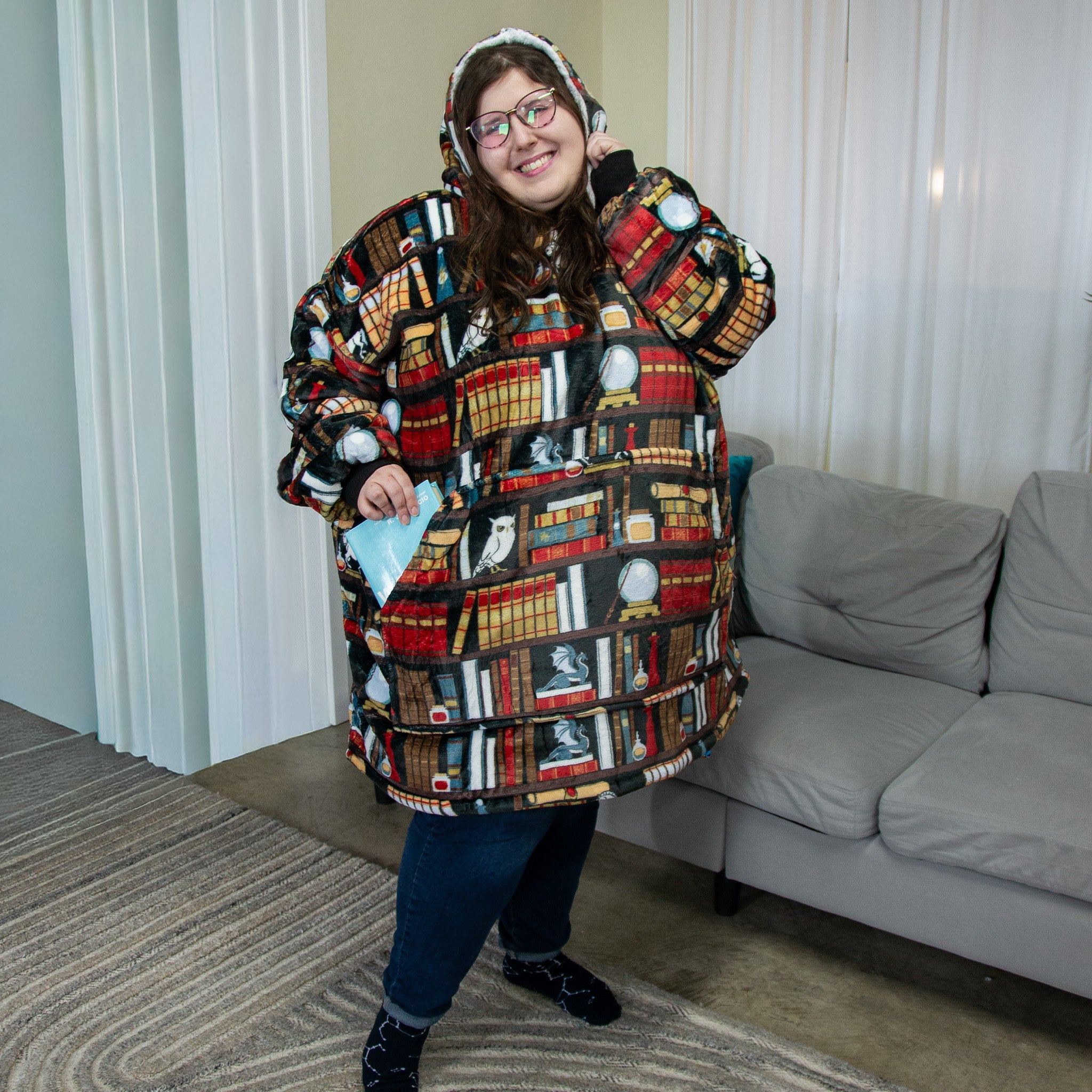Librarian's Secret Chamber Adults Blanket Hoodie