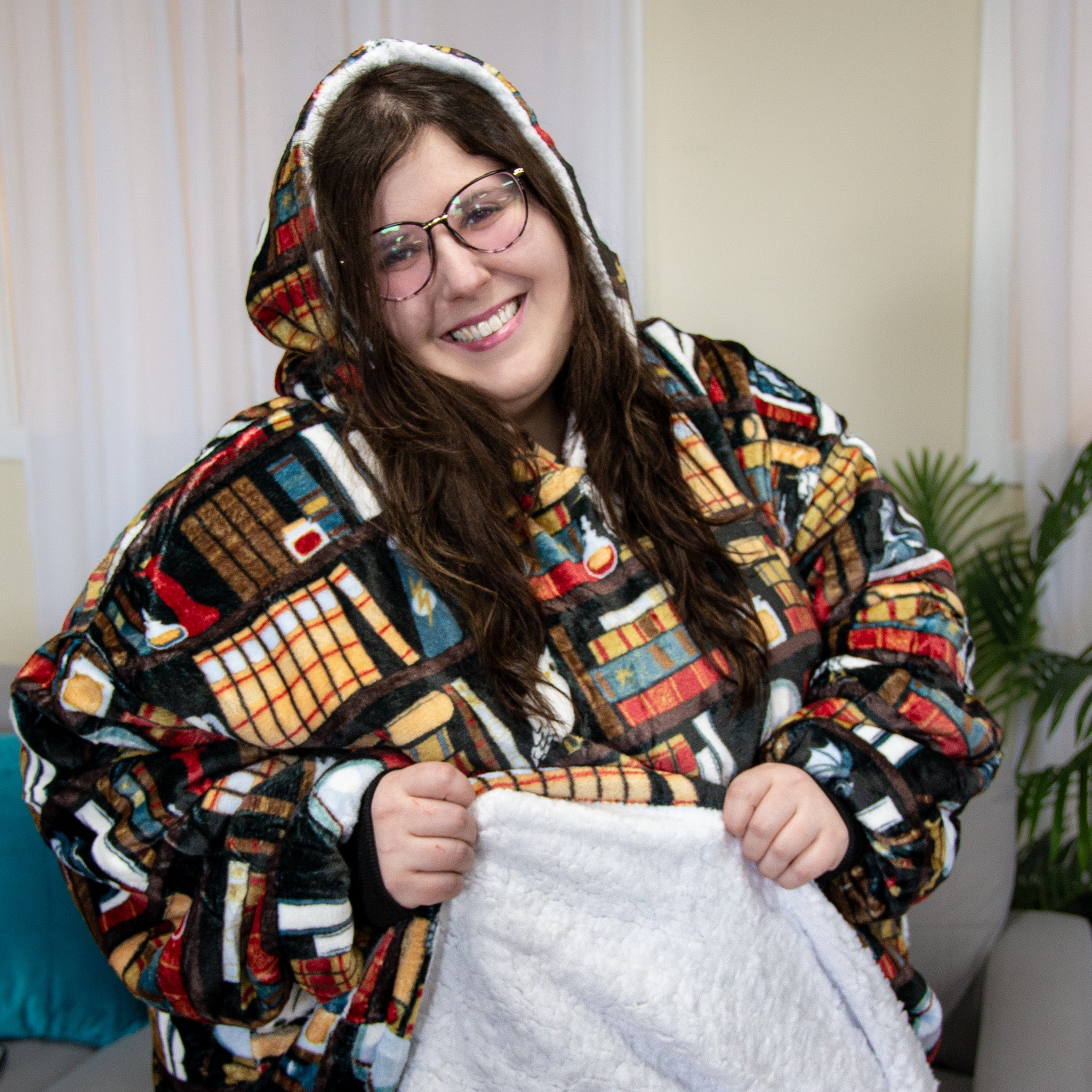 Librarian's Secret Chamber Adults Blanket Hoodie