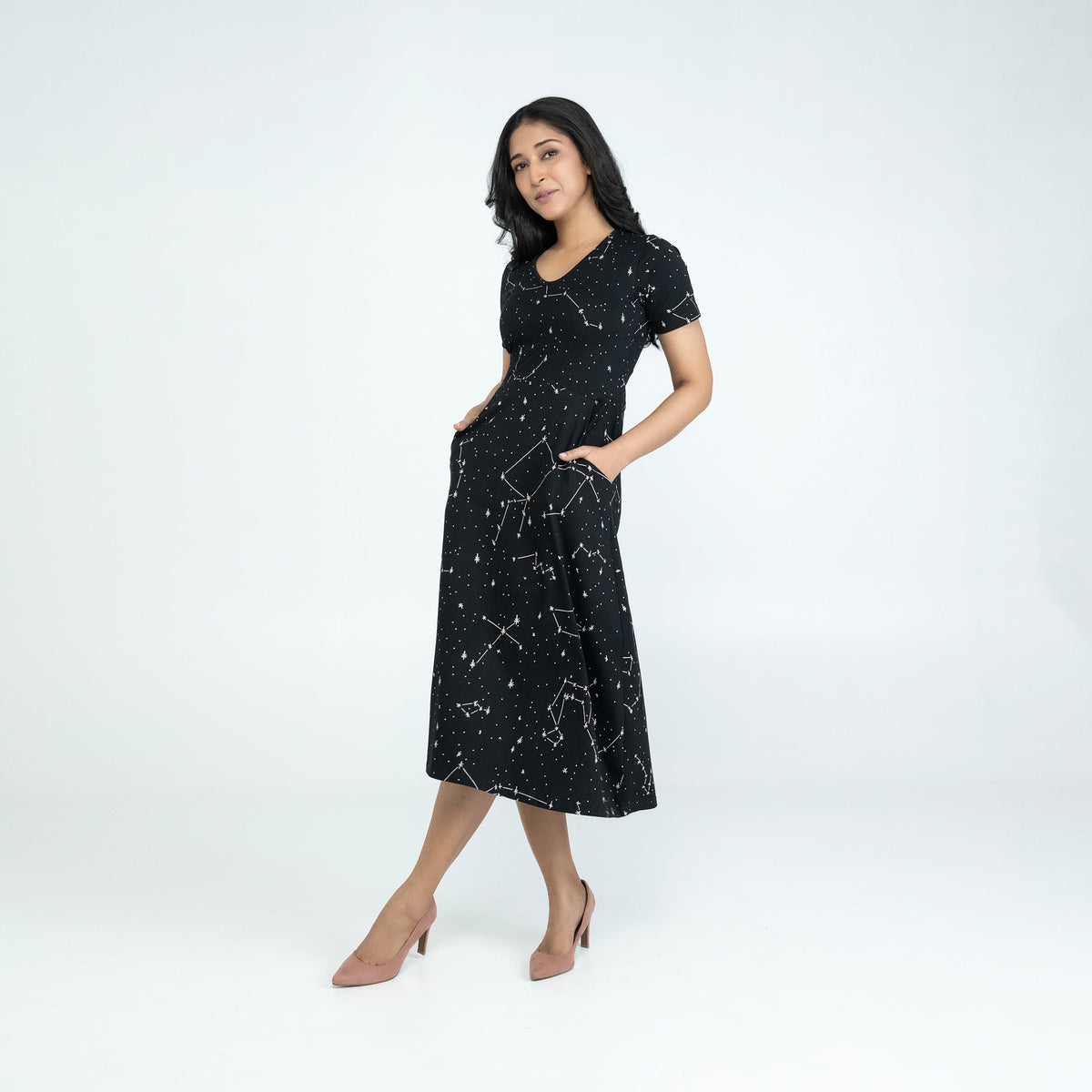 Stars In Sight Midi Dress main image 0