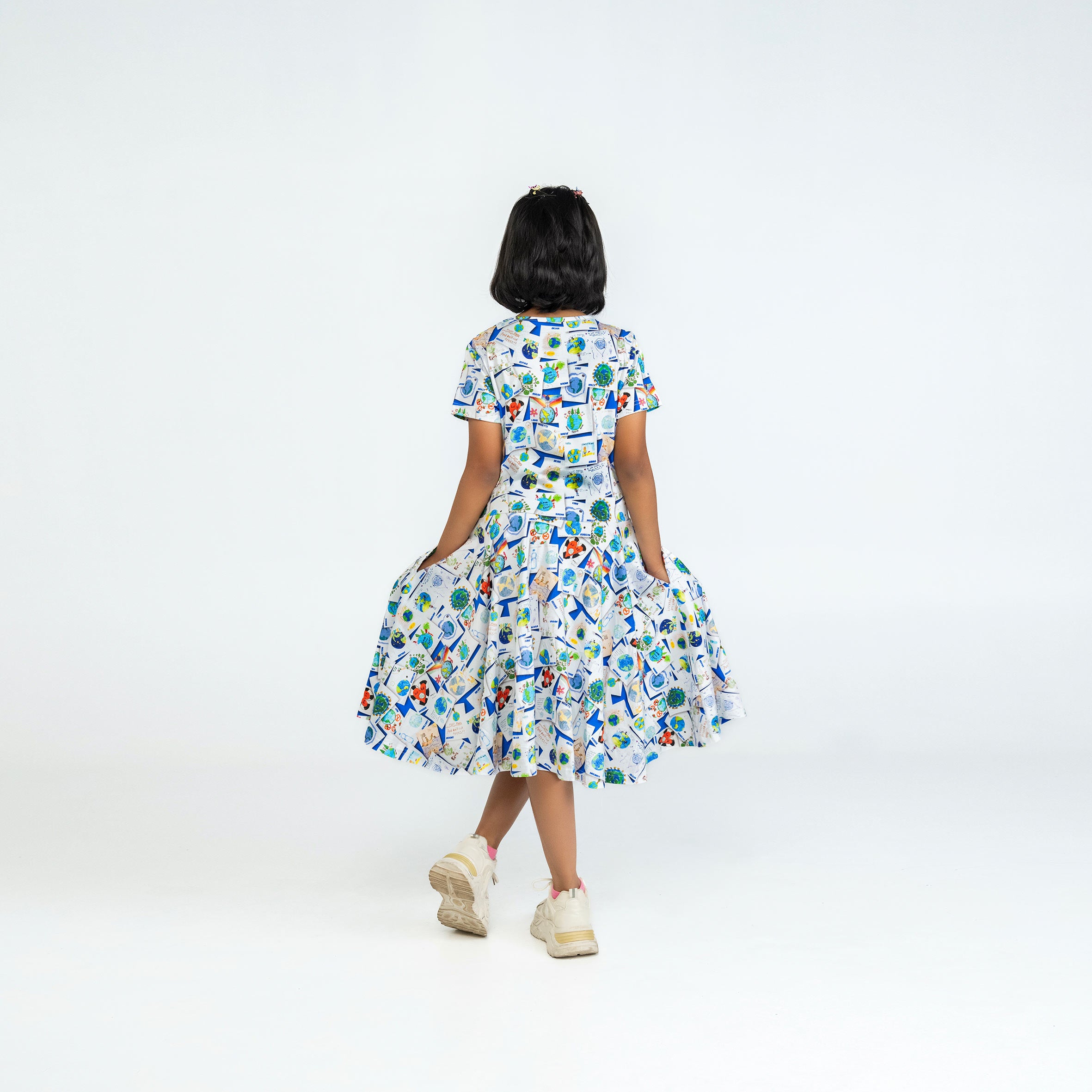 Save The Earth Kids' Art Kids Twirl Dress