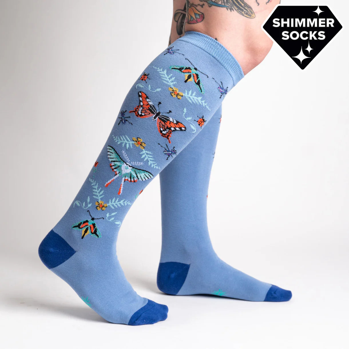 Butterfly In The Sky Knee High Socks