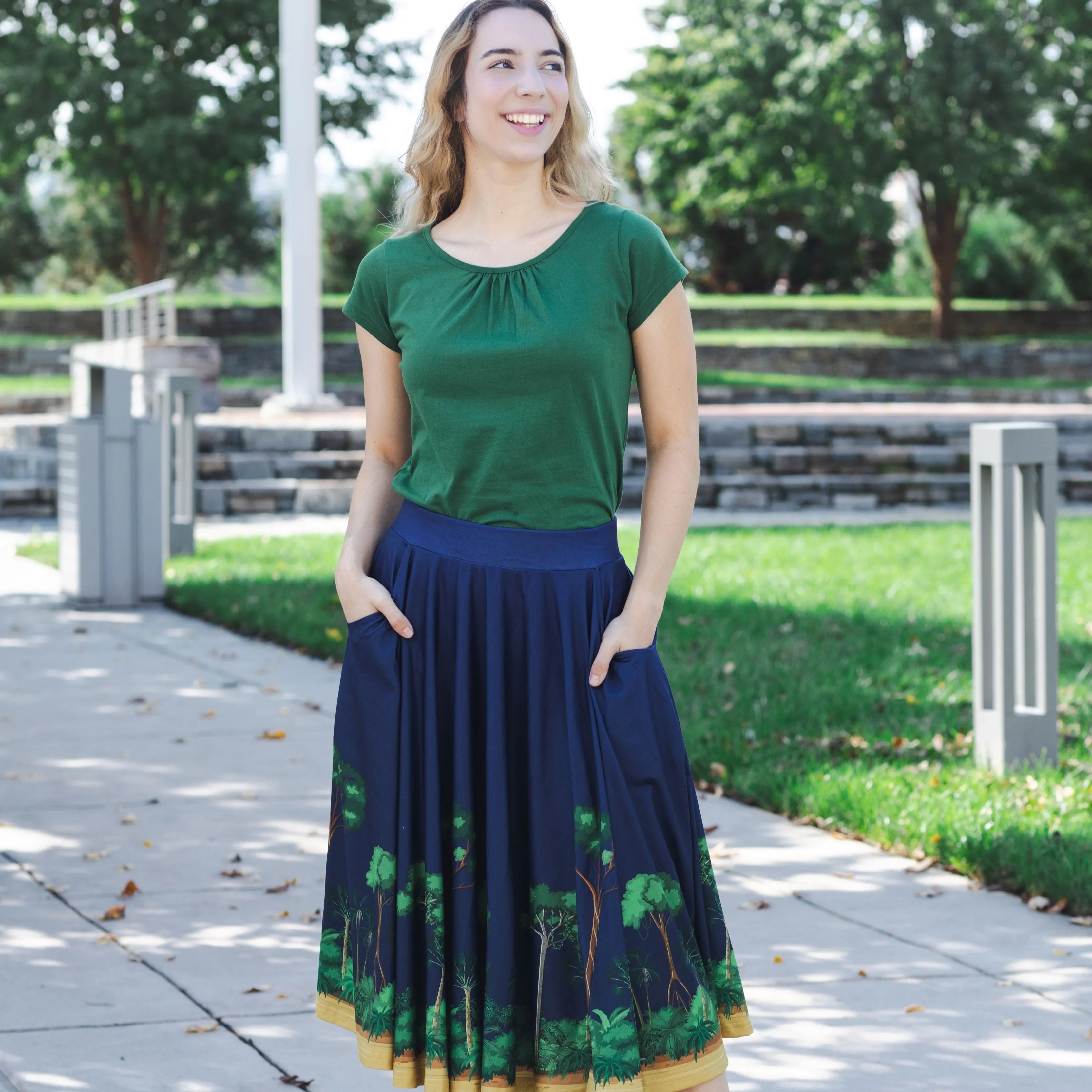 Forest Layers Twirl Skirt