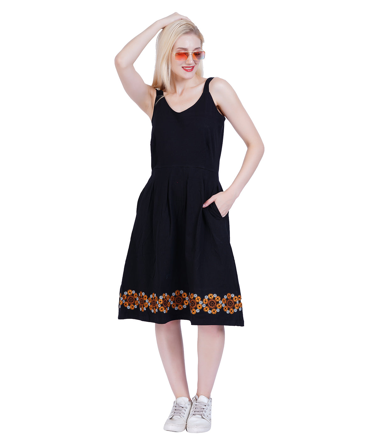 Gears Embroidery Dress