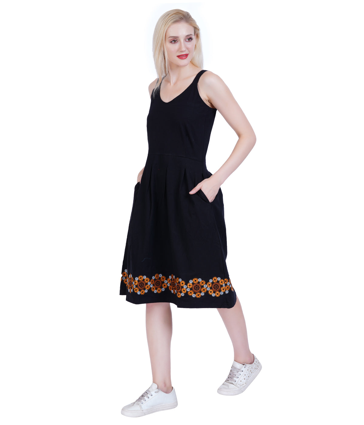 Gears Embroidery Dress