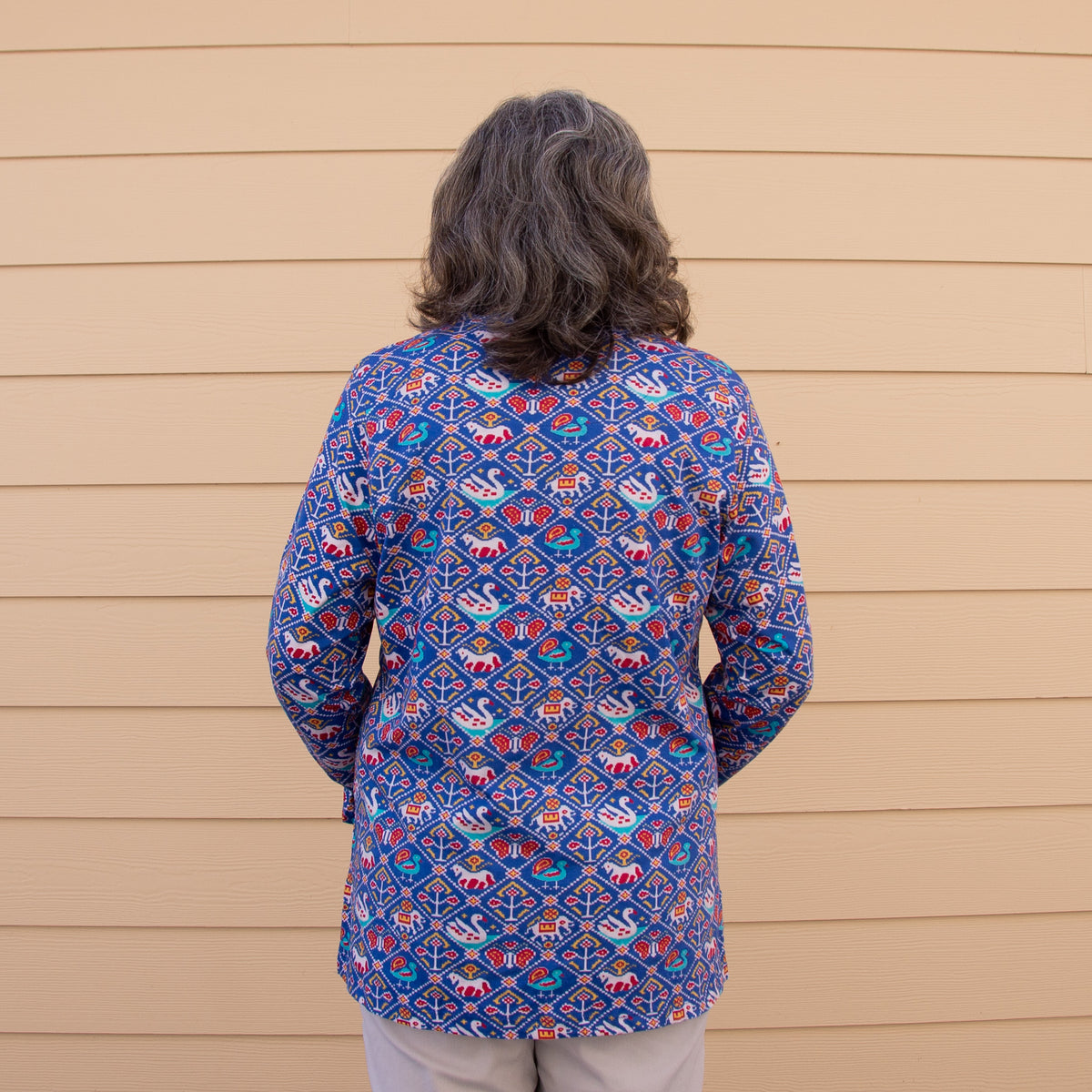 Geometric Animals Tunic Top