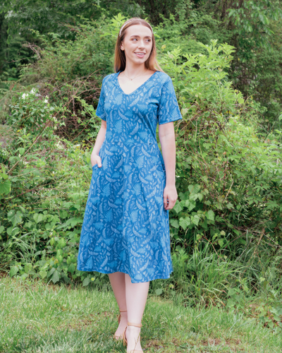 Hen's Parade Petite A-Line Dress (With Waist Seam) Svaha USA