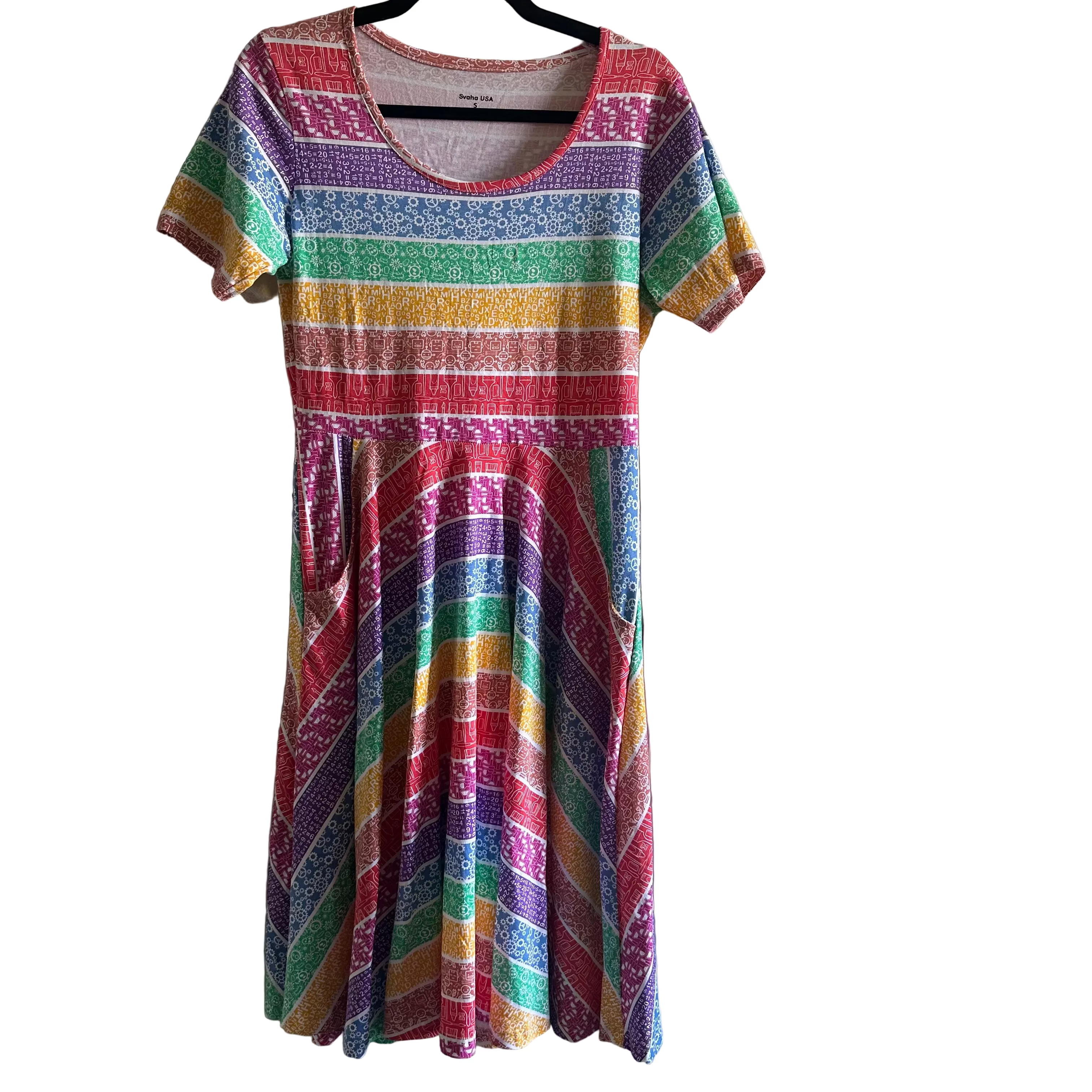 STEAM Rainbow Twirl Dress - S