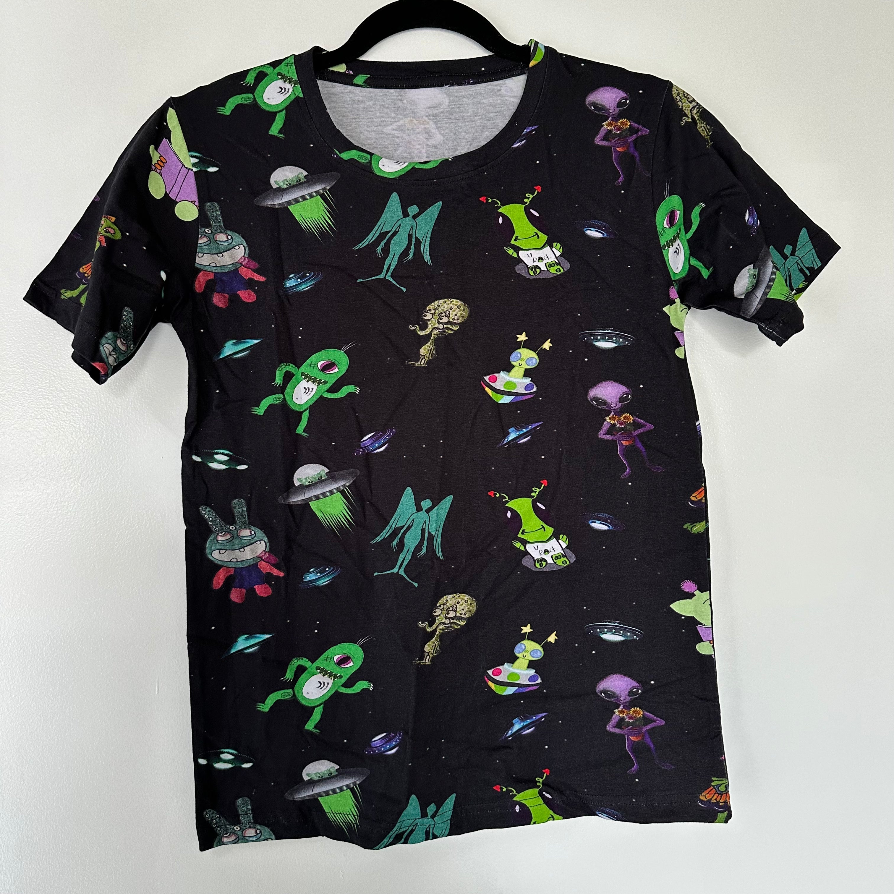 Aliens Art Kids T-Shirt Sample (Big Print) - 11/12 YEARS
