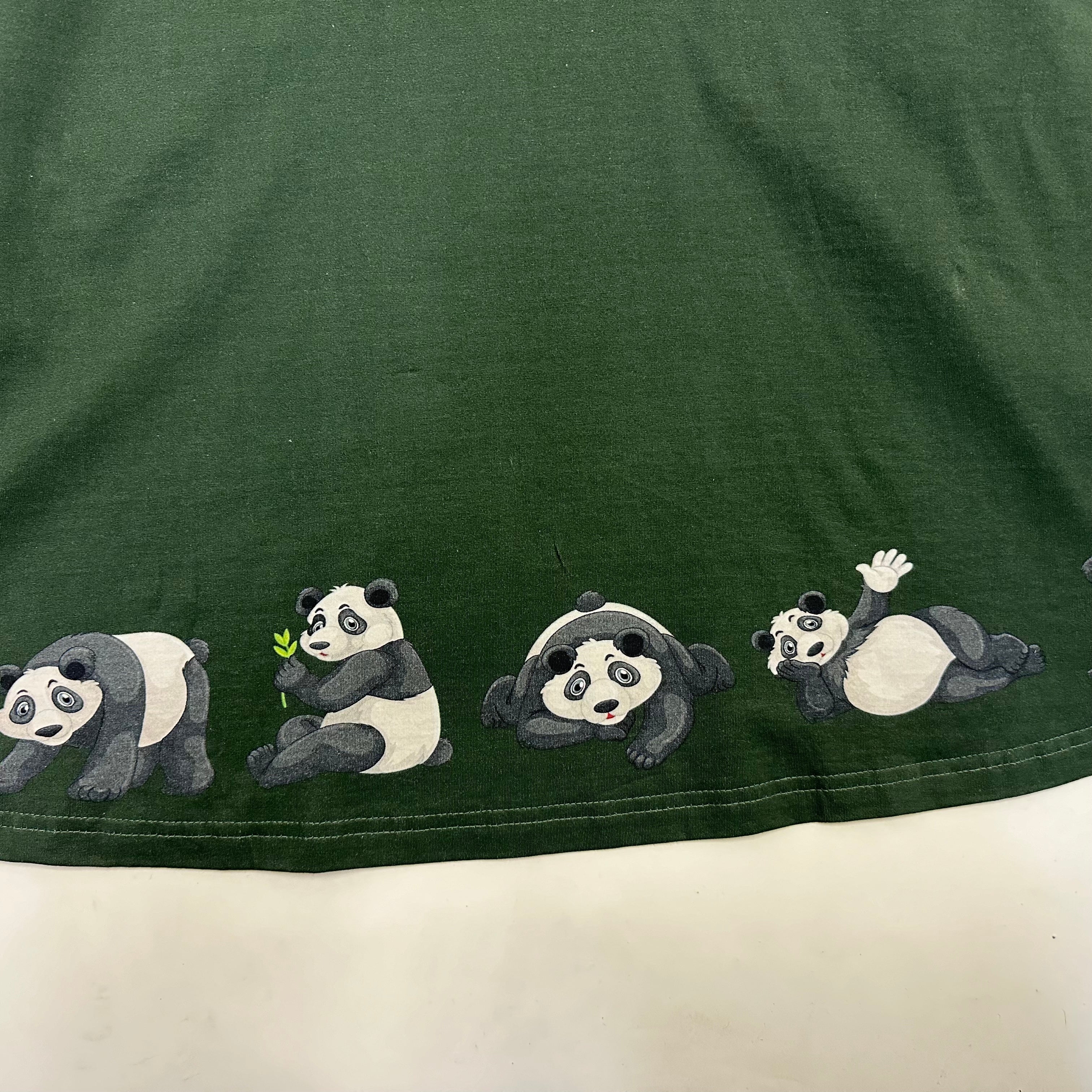 Pandas A-Line Dress (With Waist Seam)