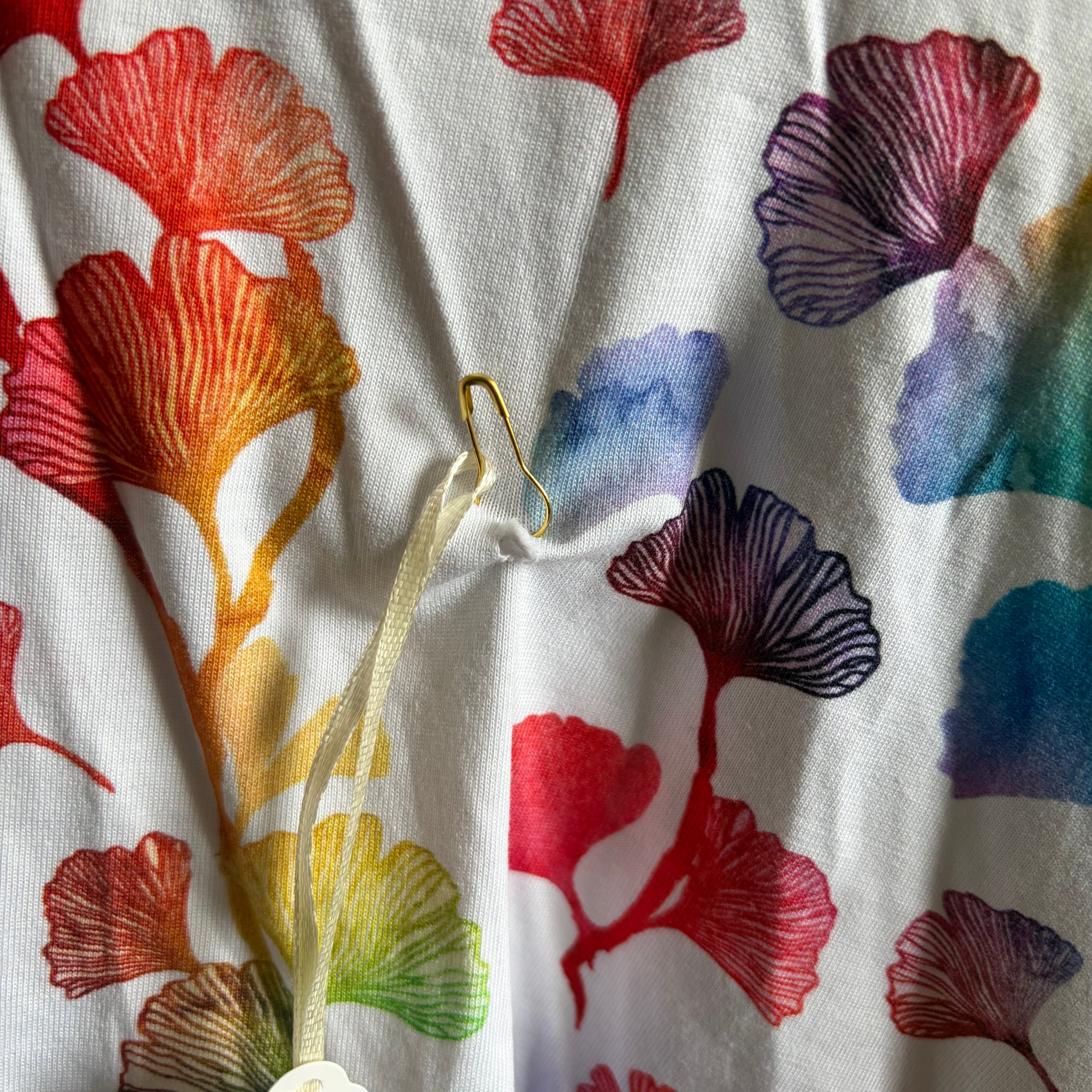 Rainbow Ginkgo Leaves Dress Sample - 2XL