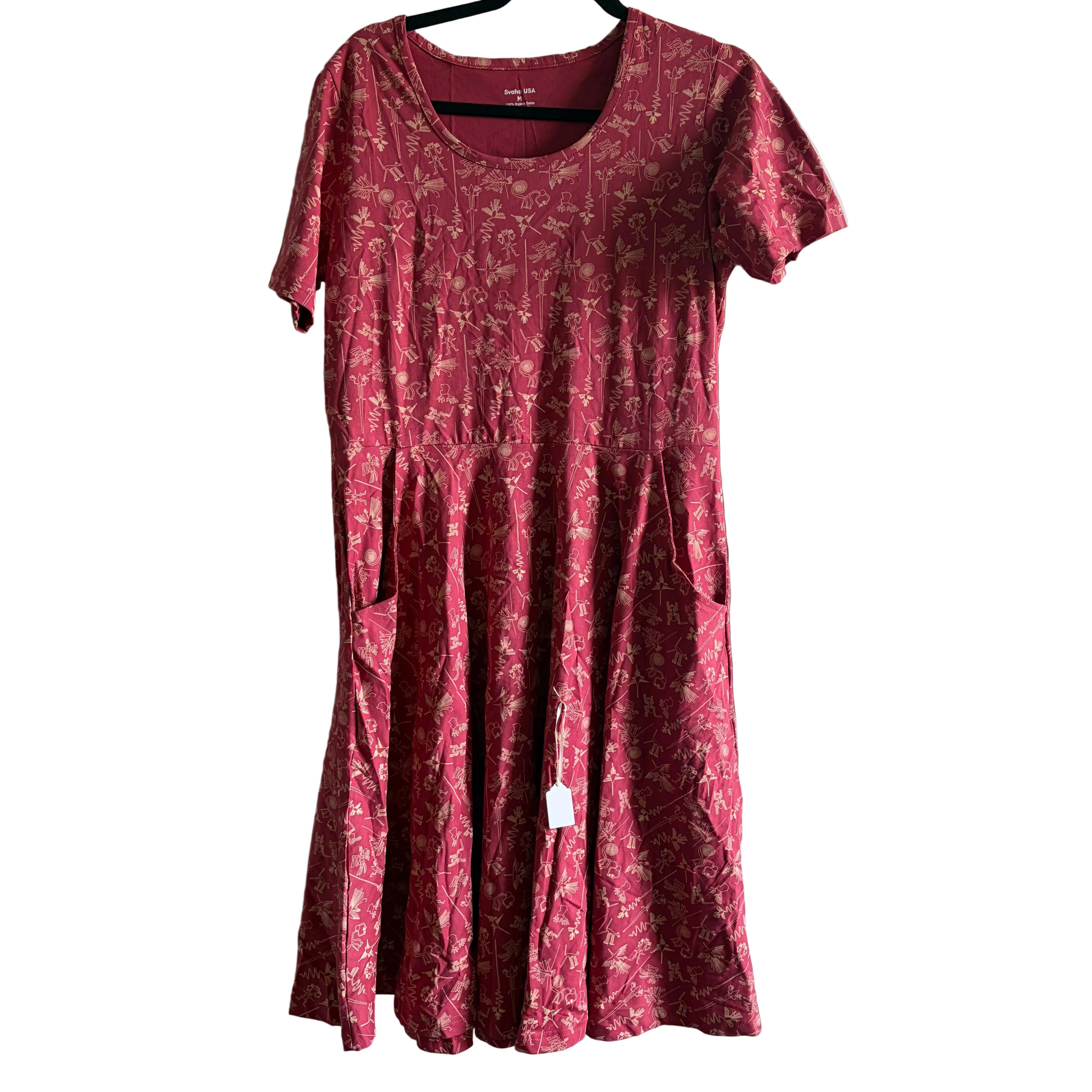 Nazca Lines Twirl Dress Sample - M