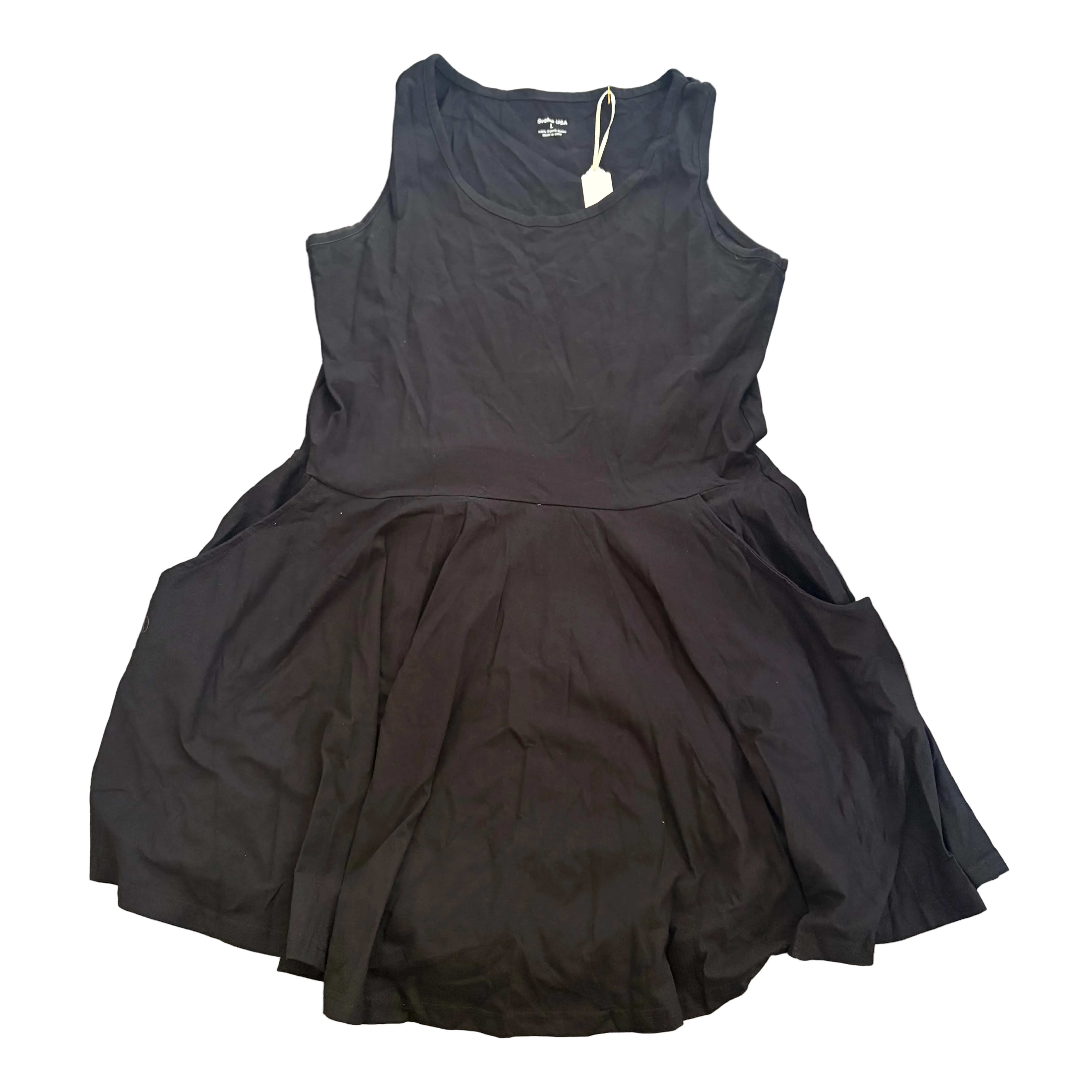 Black Skater Dress Sample - L