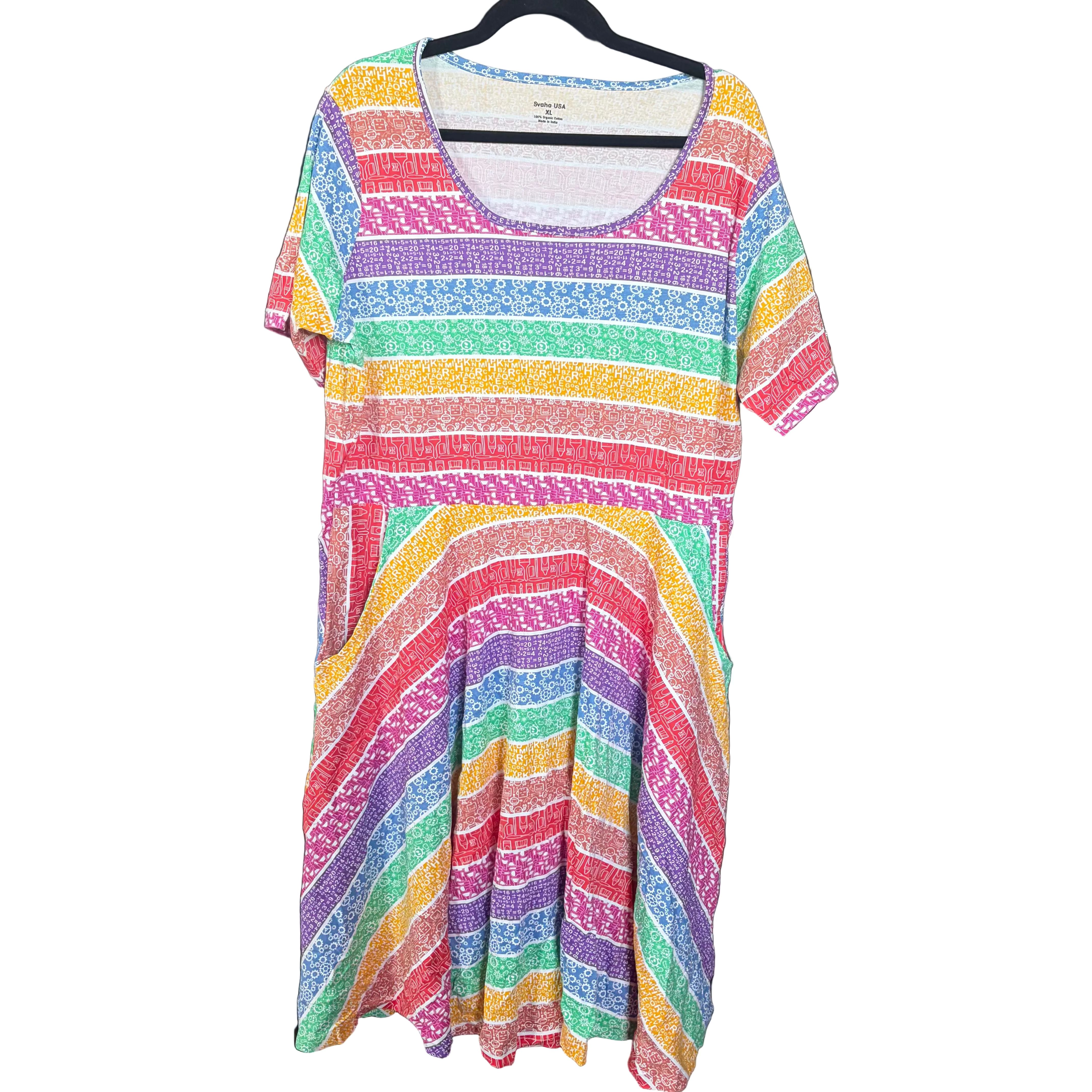 STEAM Rainbow Twirl Dress Sample - XL