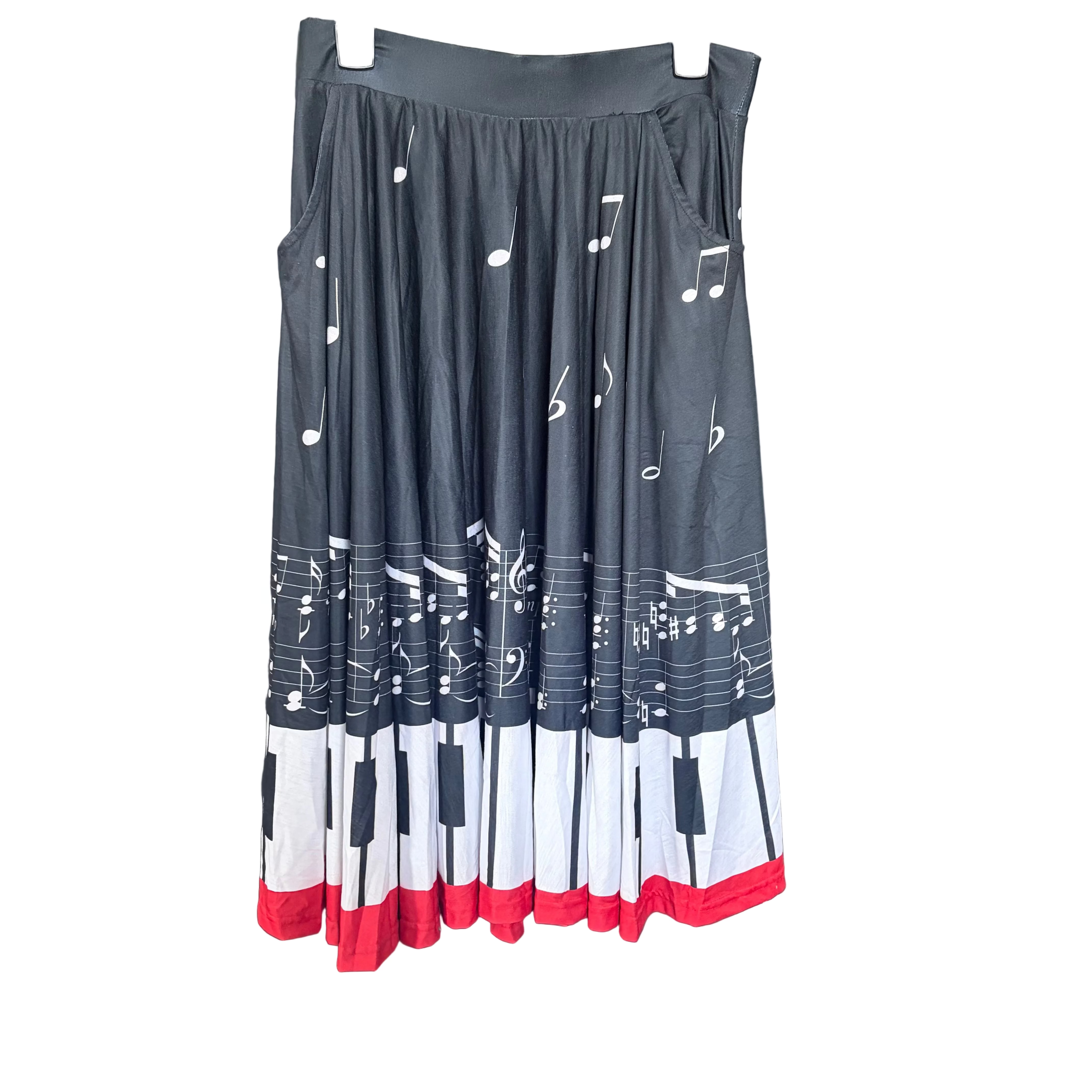 Piano Keys Skirt Sample - M