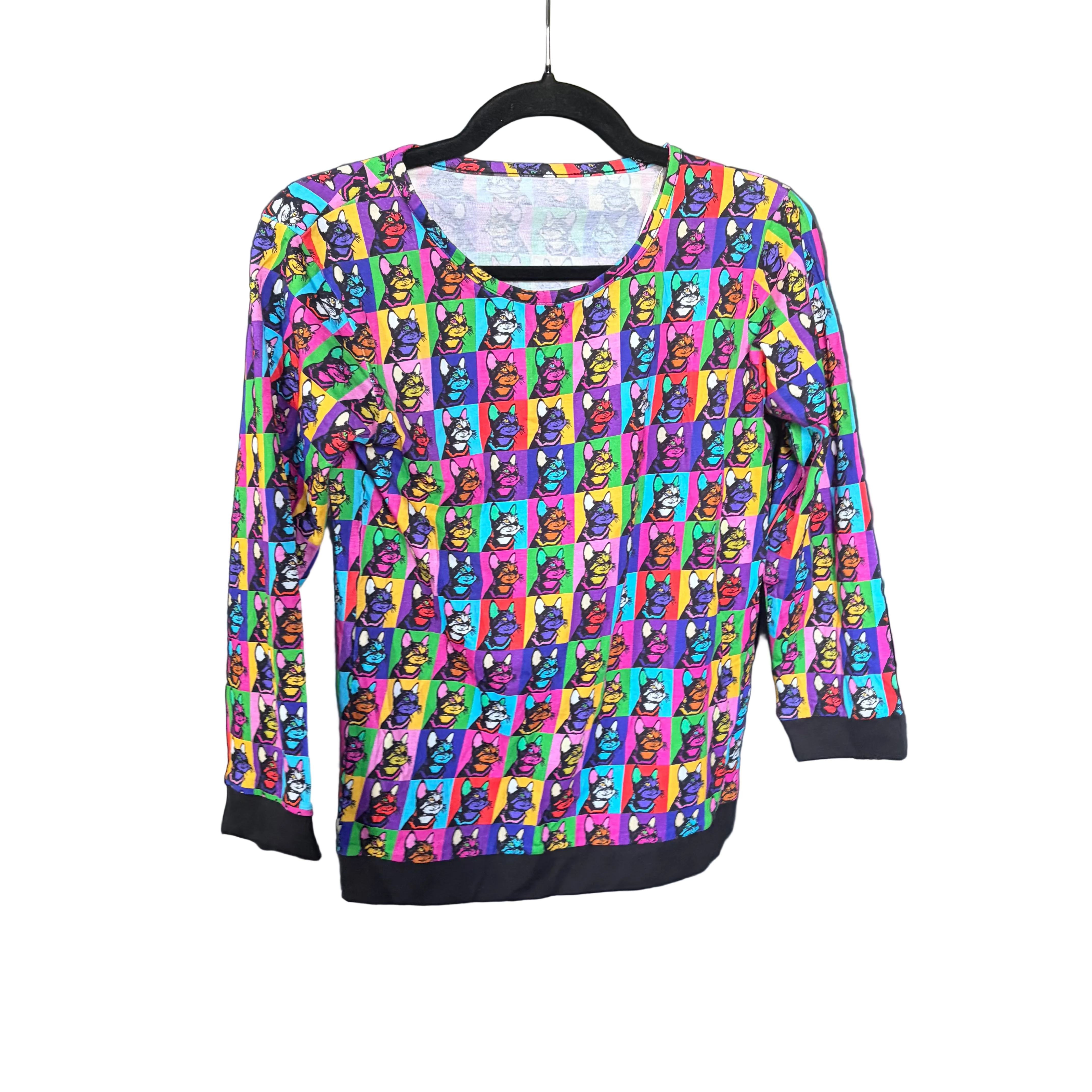 Pop Art Cats Kids Lounge Top Sample - 11/12