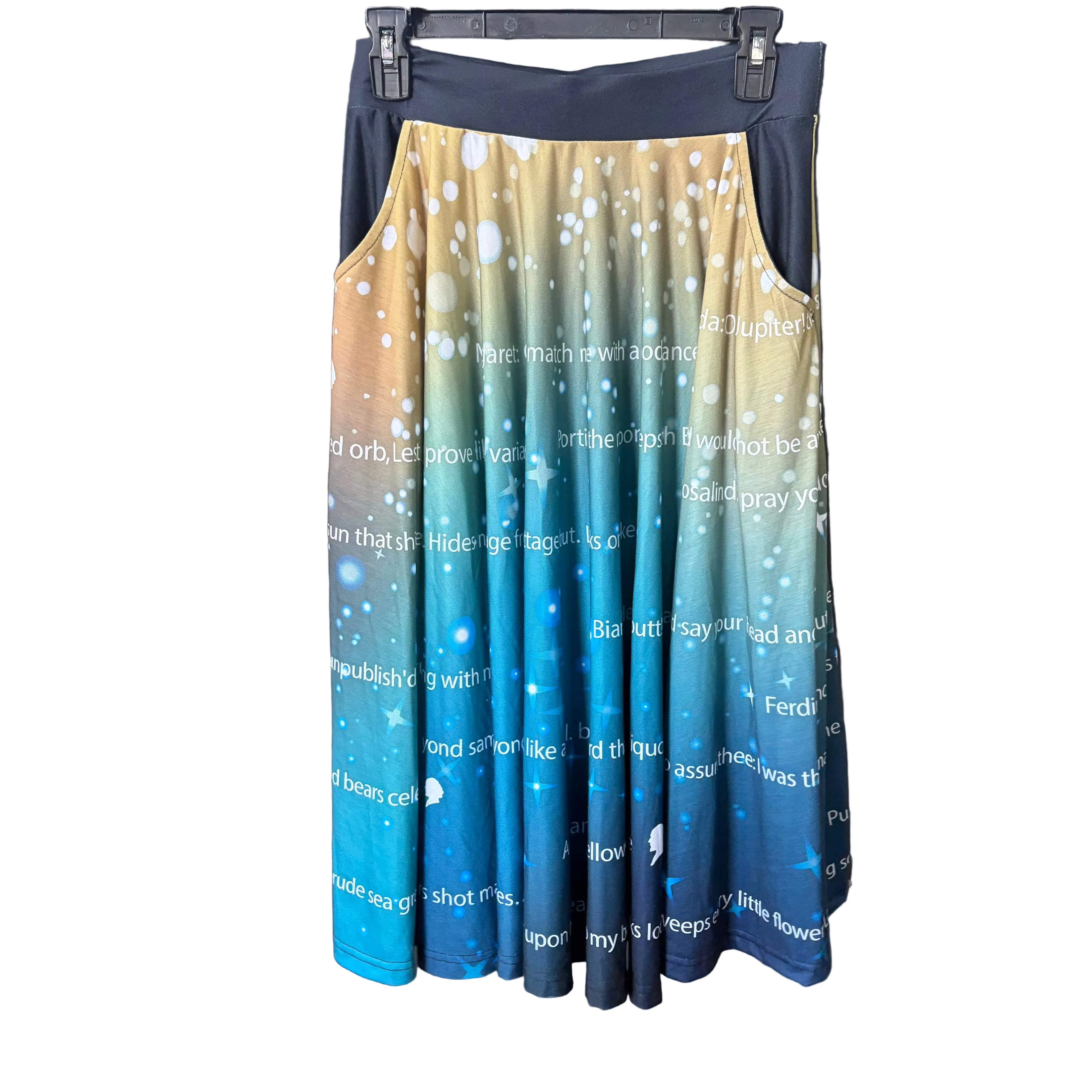 Shakespeare in Space Skirt Sample