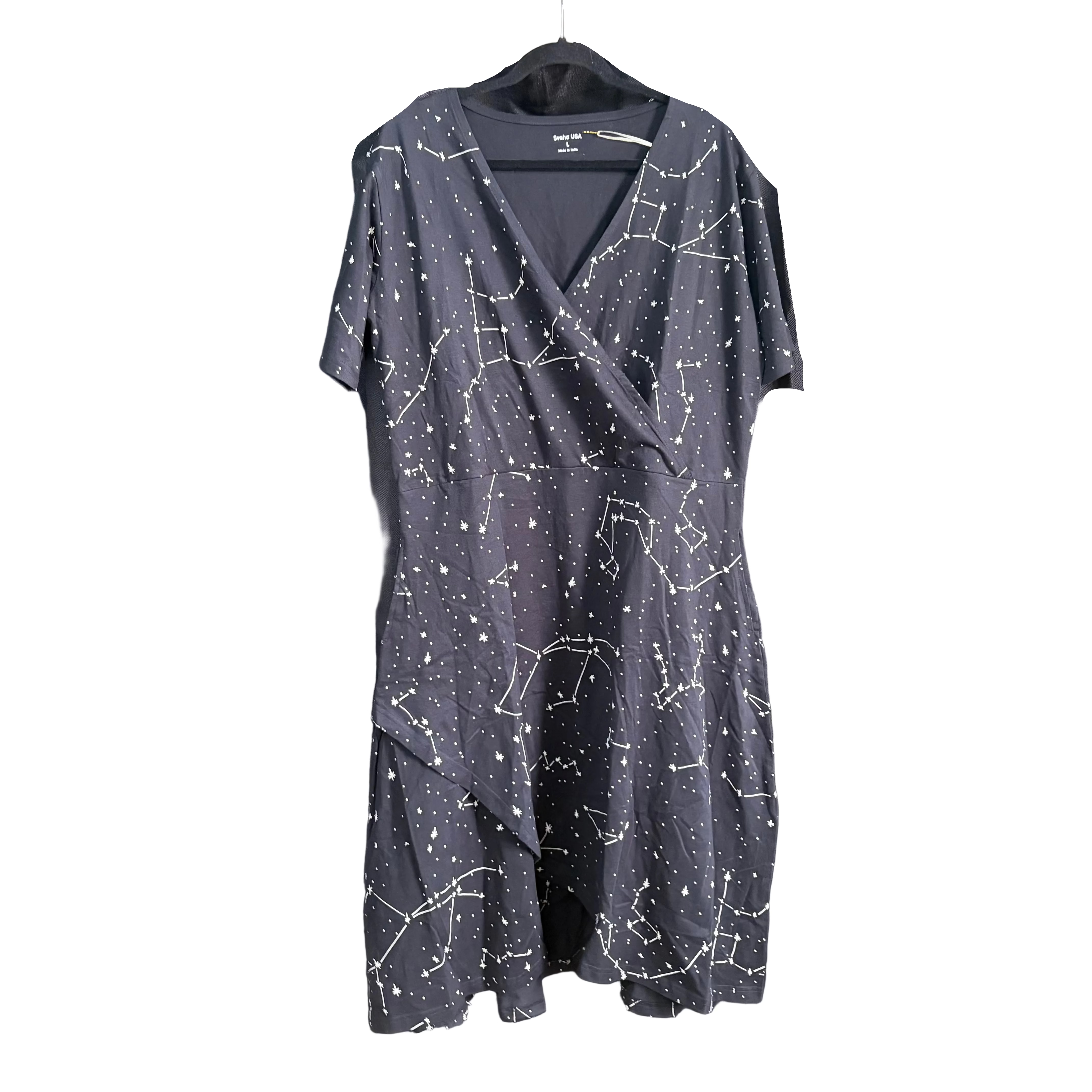 Constellations Wrap Dress Sample - XL