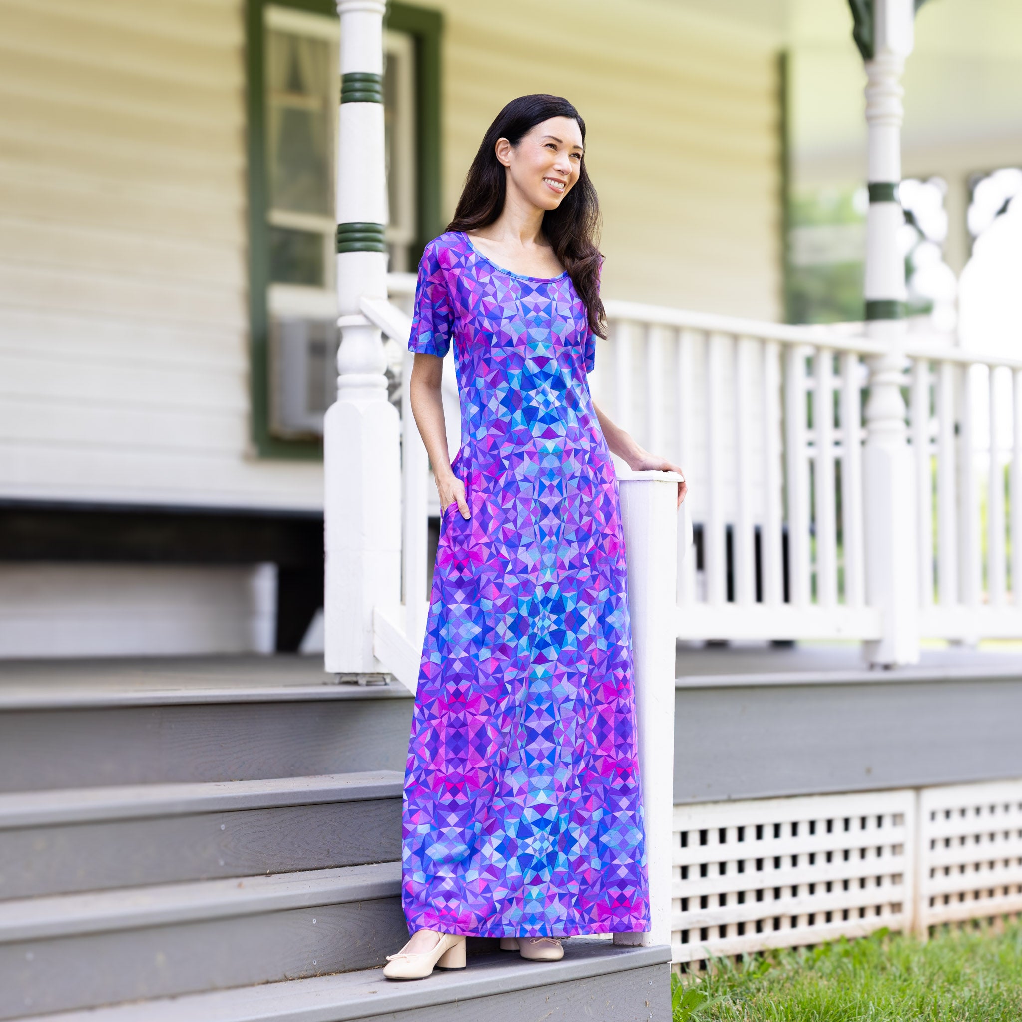 Kaleidoscope Maxi Dress Svaha USA