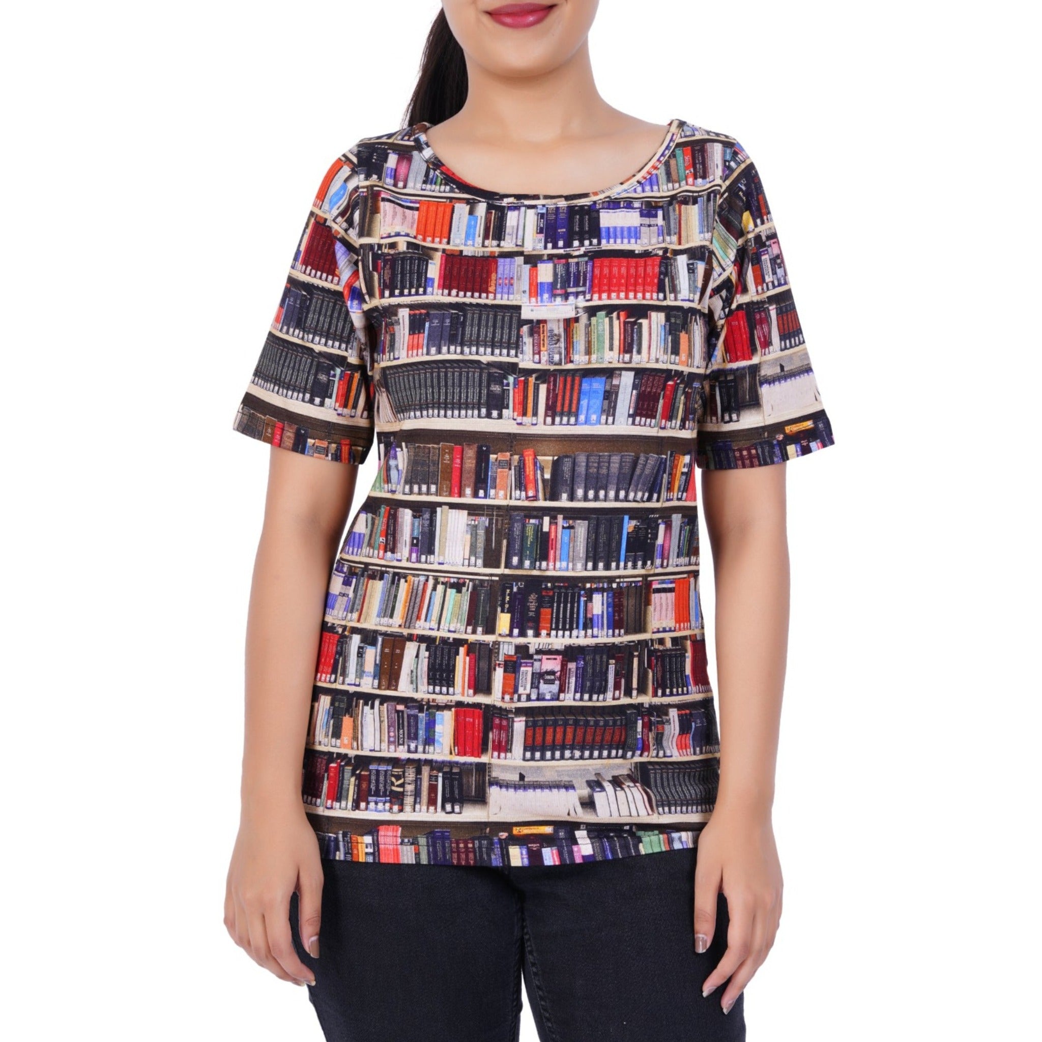 Library Shelves Tunic Top