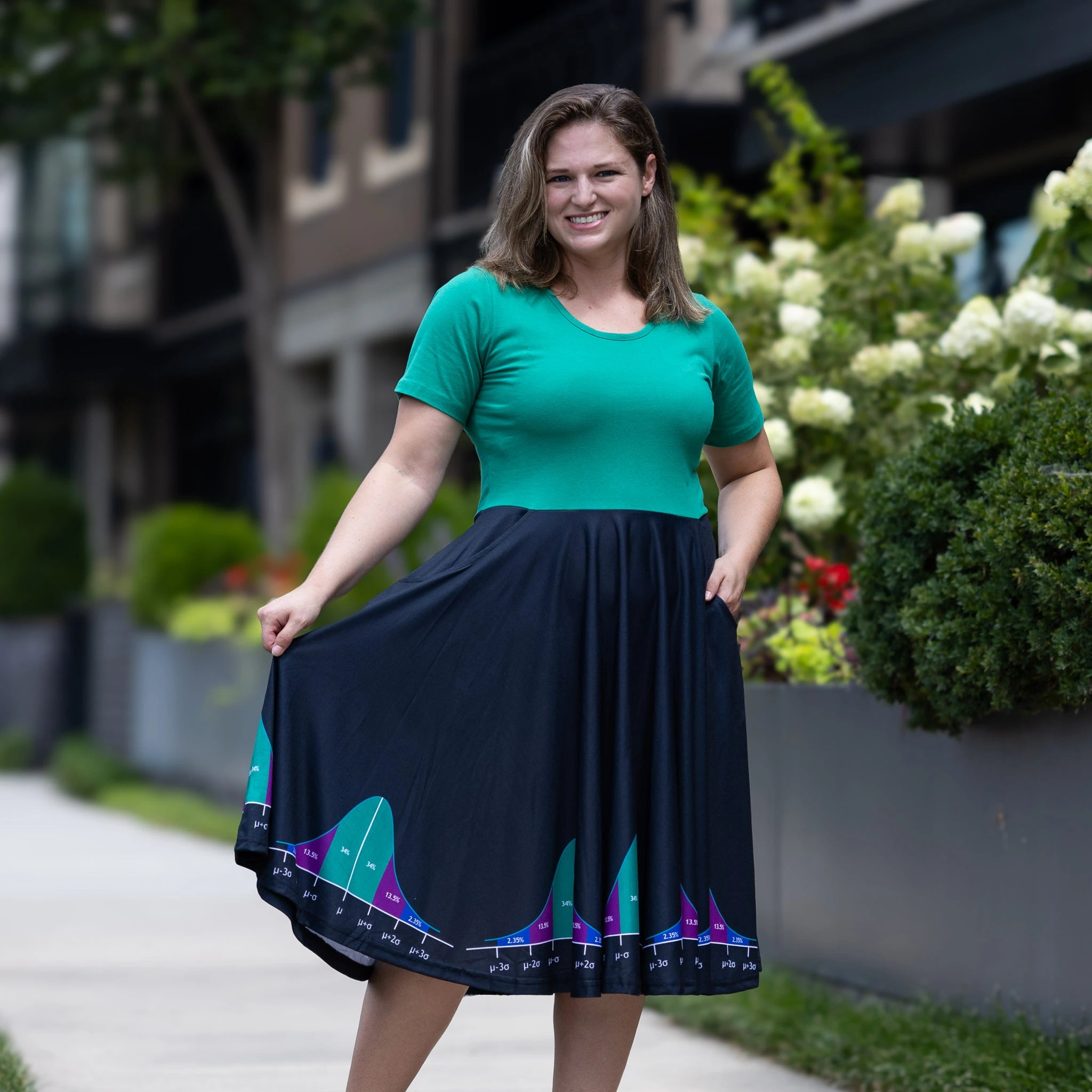 Bell Curve Full Twirl Dress