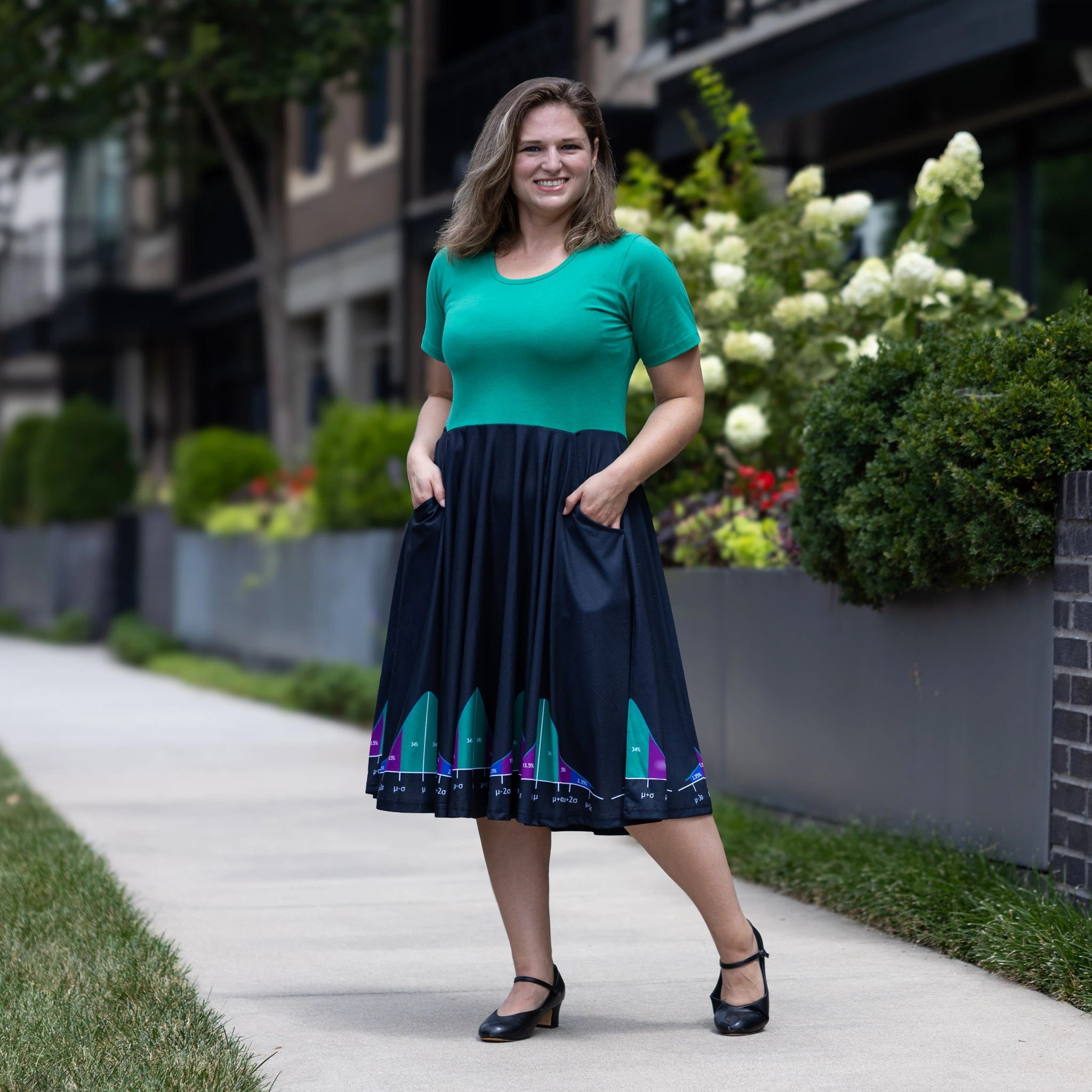 Bell Curve Full Twirl Dress