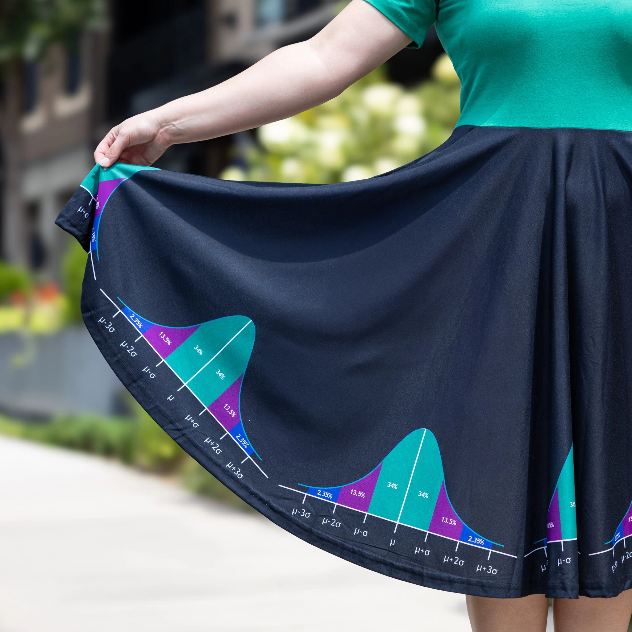 Bell Curve Full Twirl Dress