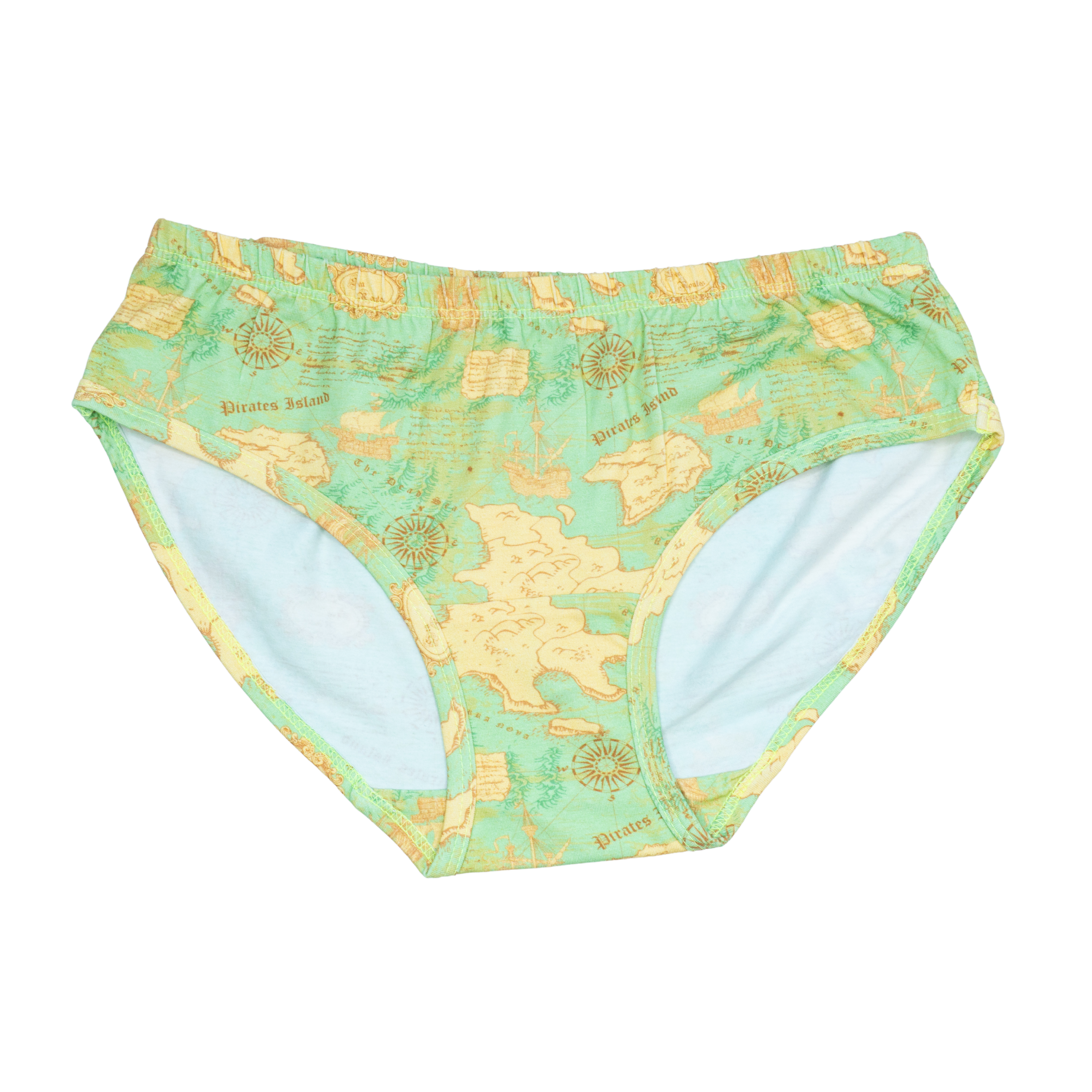 Nautical Chart Map Adults Underwear- 3 Pack