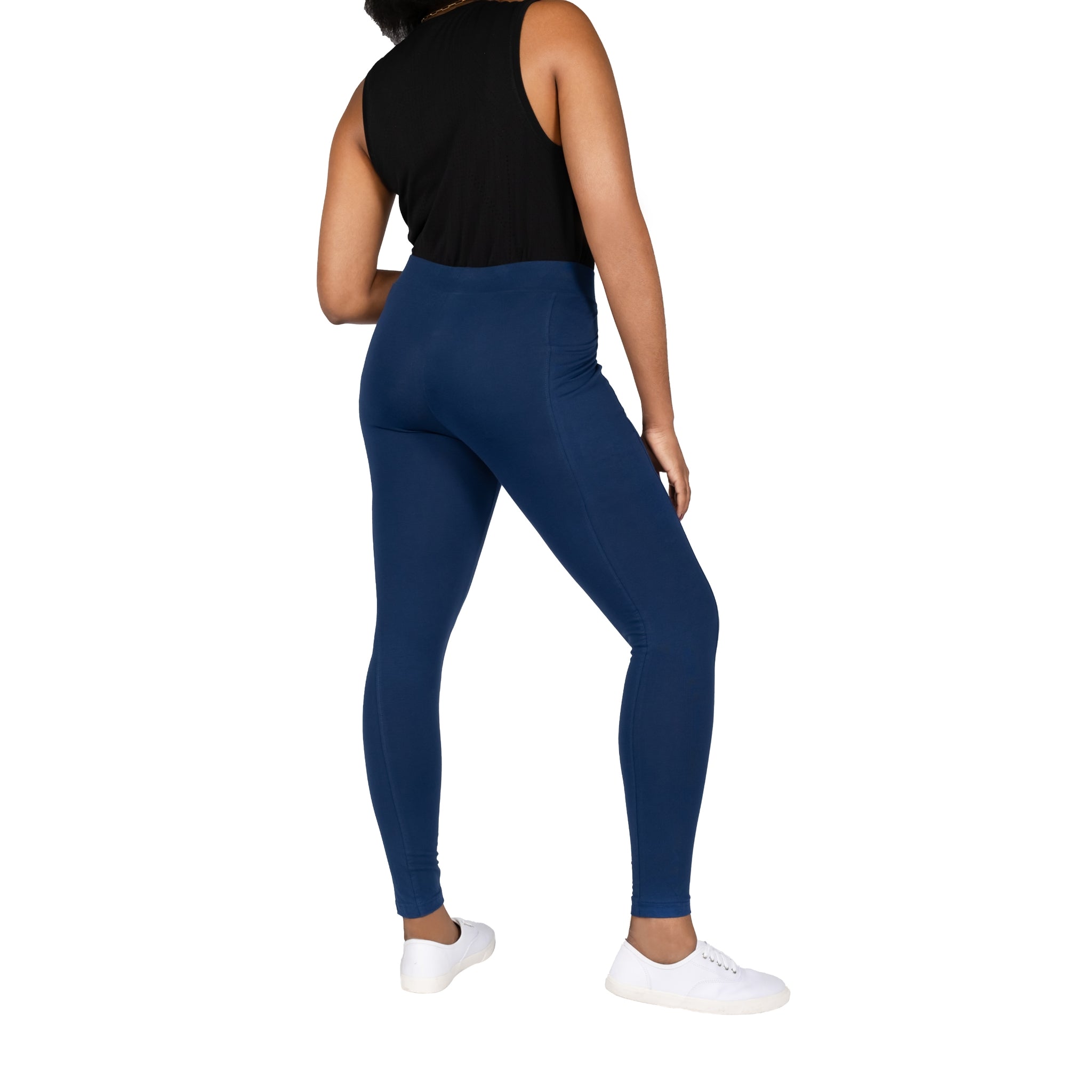 Navy Blue Adults Leggings with Pockets