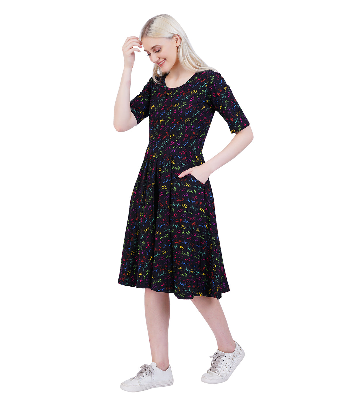 Neurotransmitters Twirl Dress