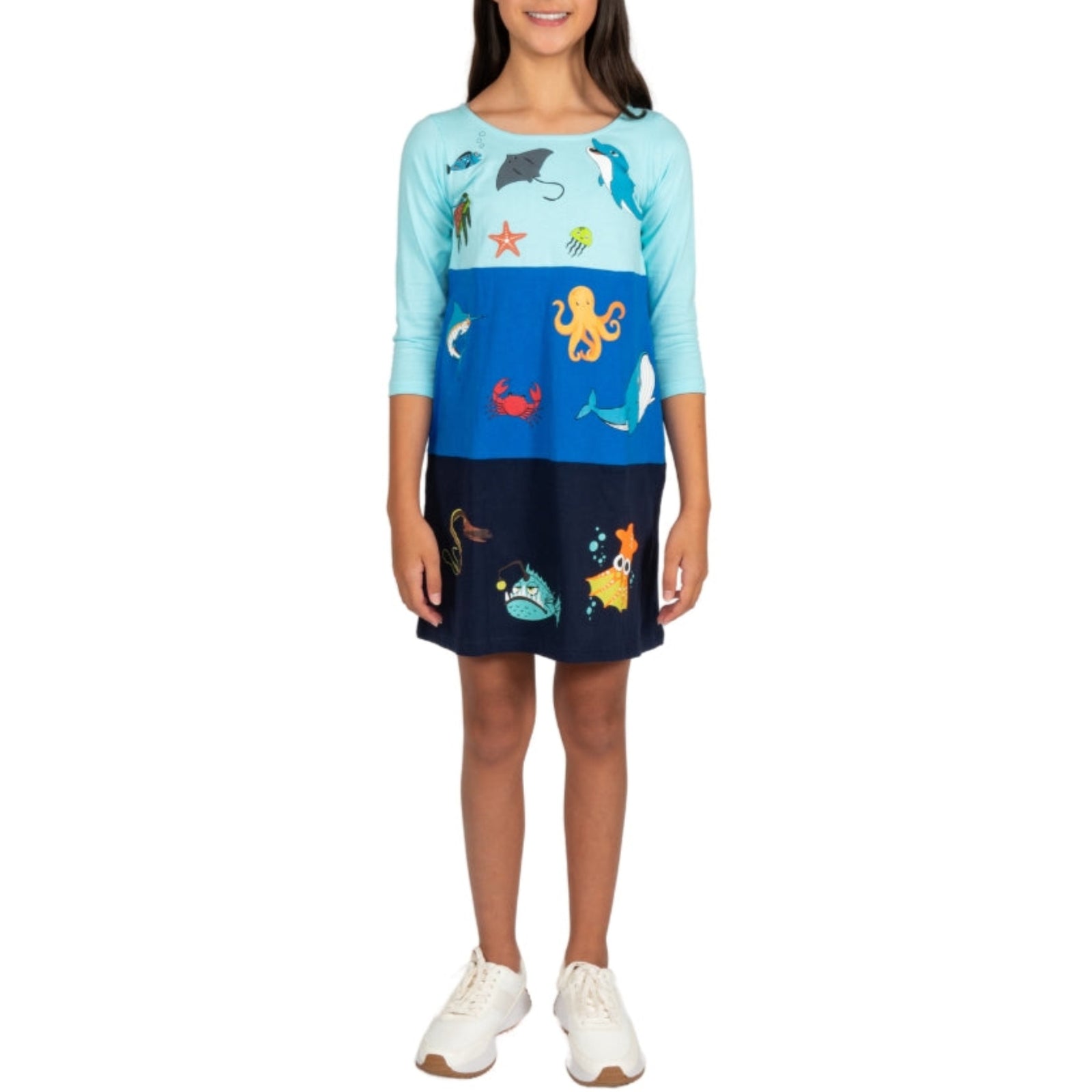 Ocean Zones Kids Dress Sample - 7/8 YEARS