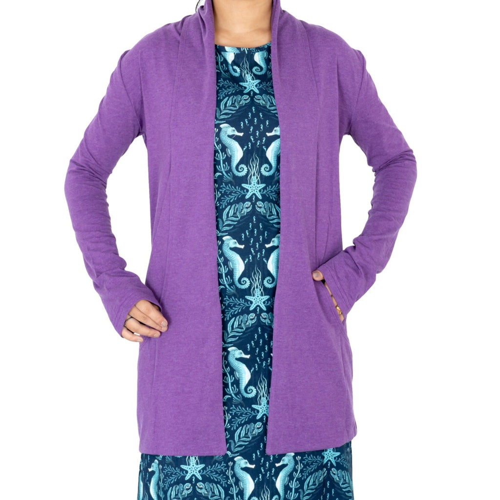 Plum hotsell long cardigan