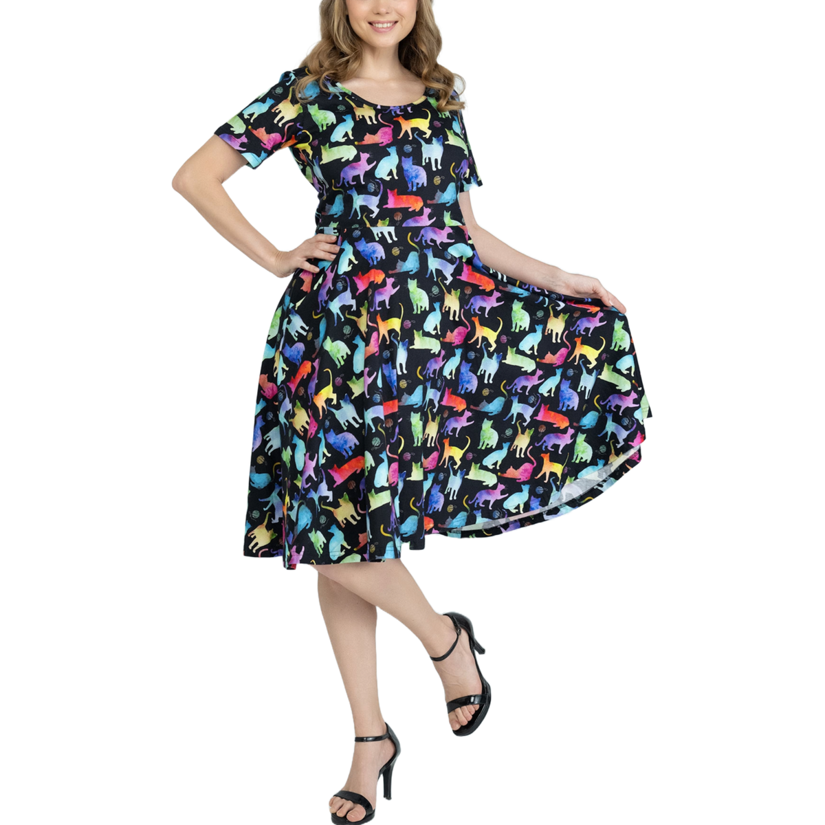 The factory SnR Cat Tiara Skater Dress