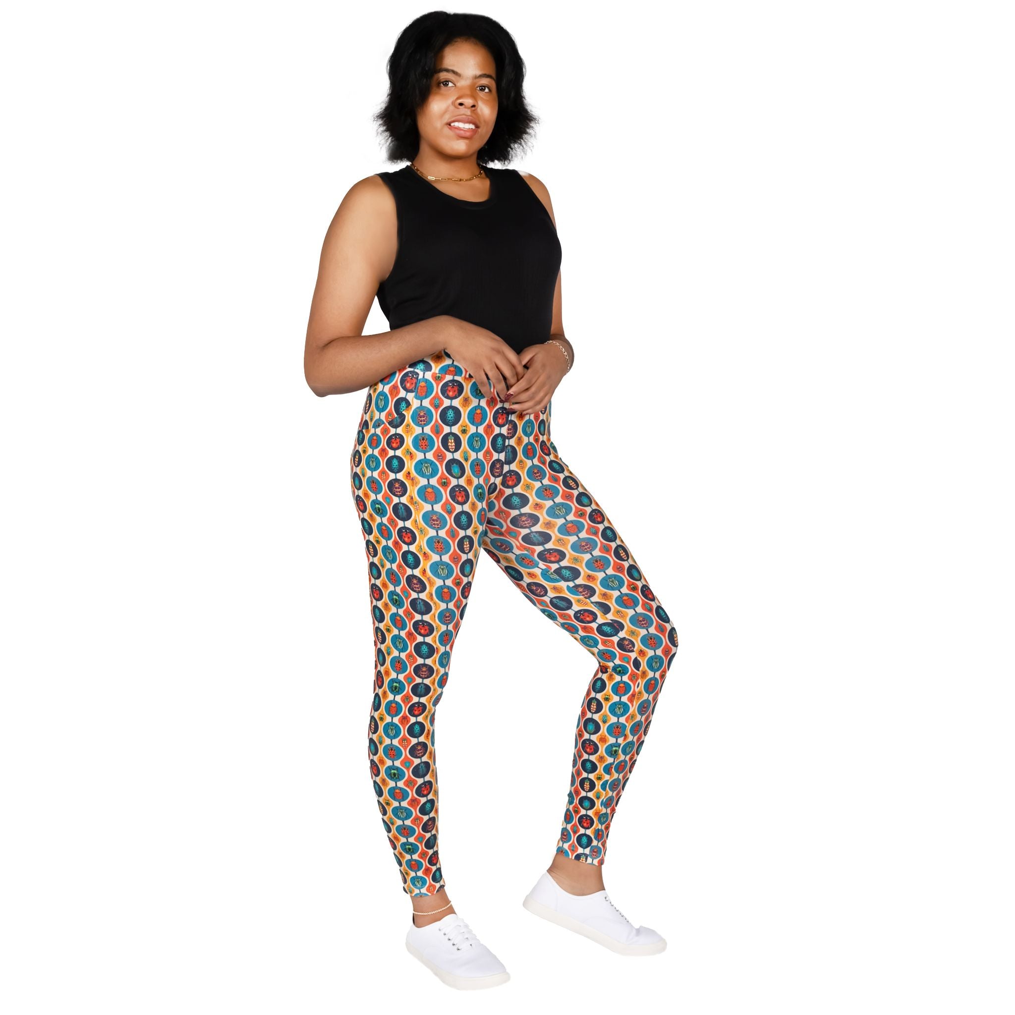 Retro Bugs Adults Leggings with Pockets [FINAL SALE]