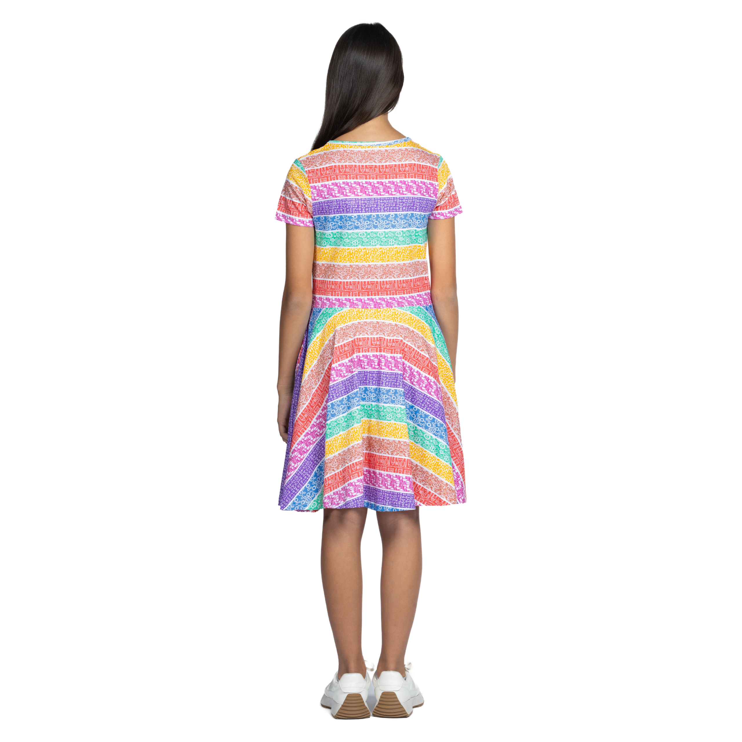 STEAM Rainbow Kids Twirl Dress