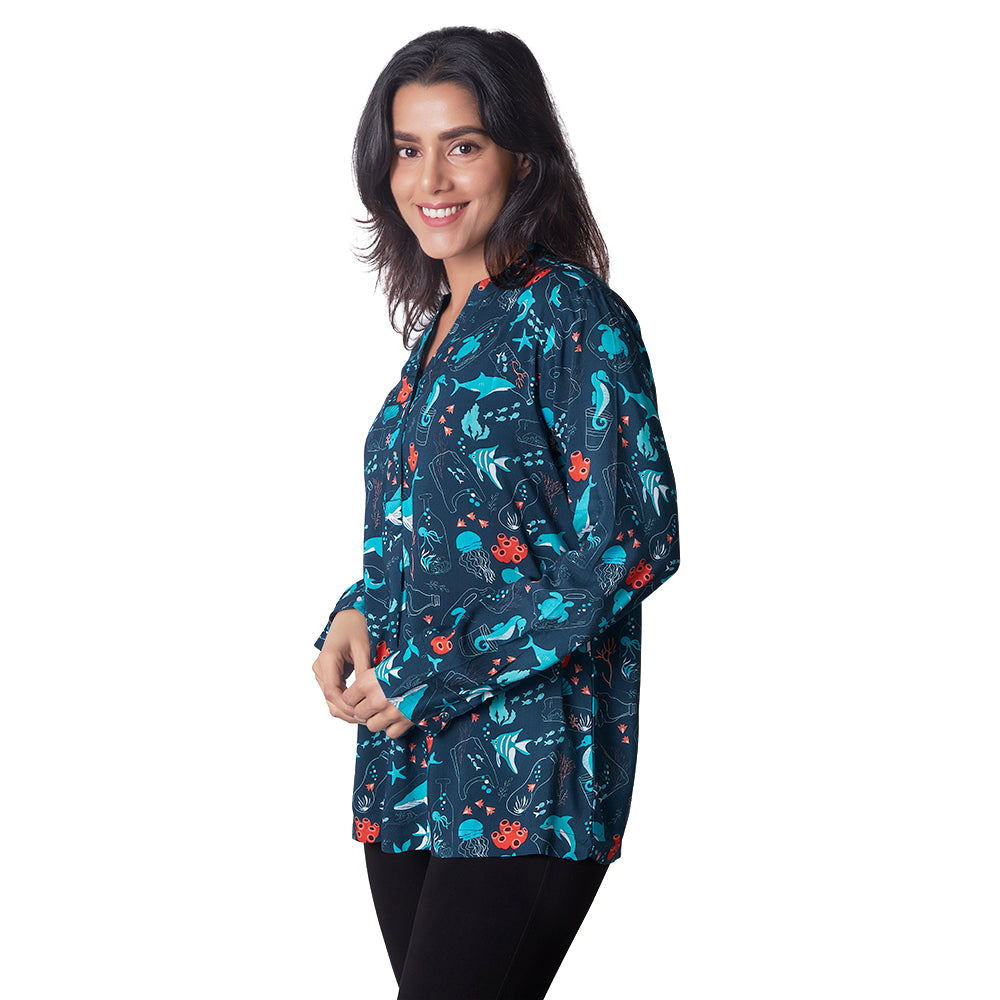 Save the Ocean Tunic Top