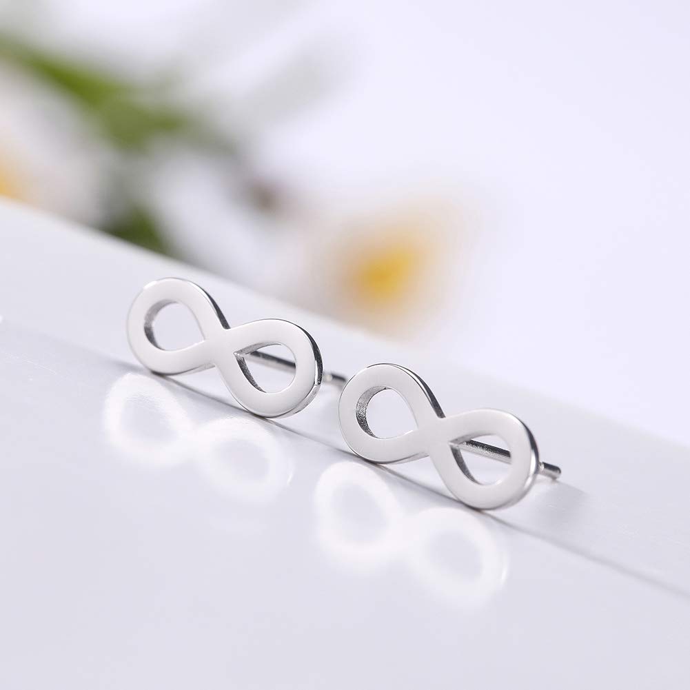 Infinity Sterling Silver Earrings