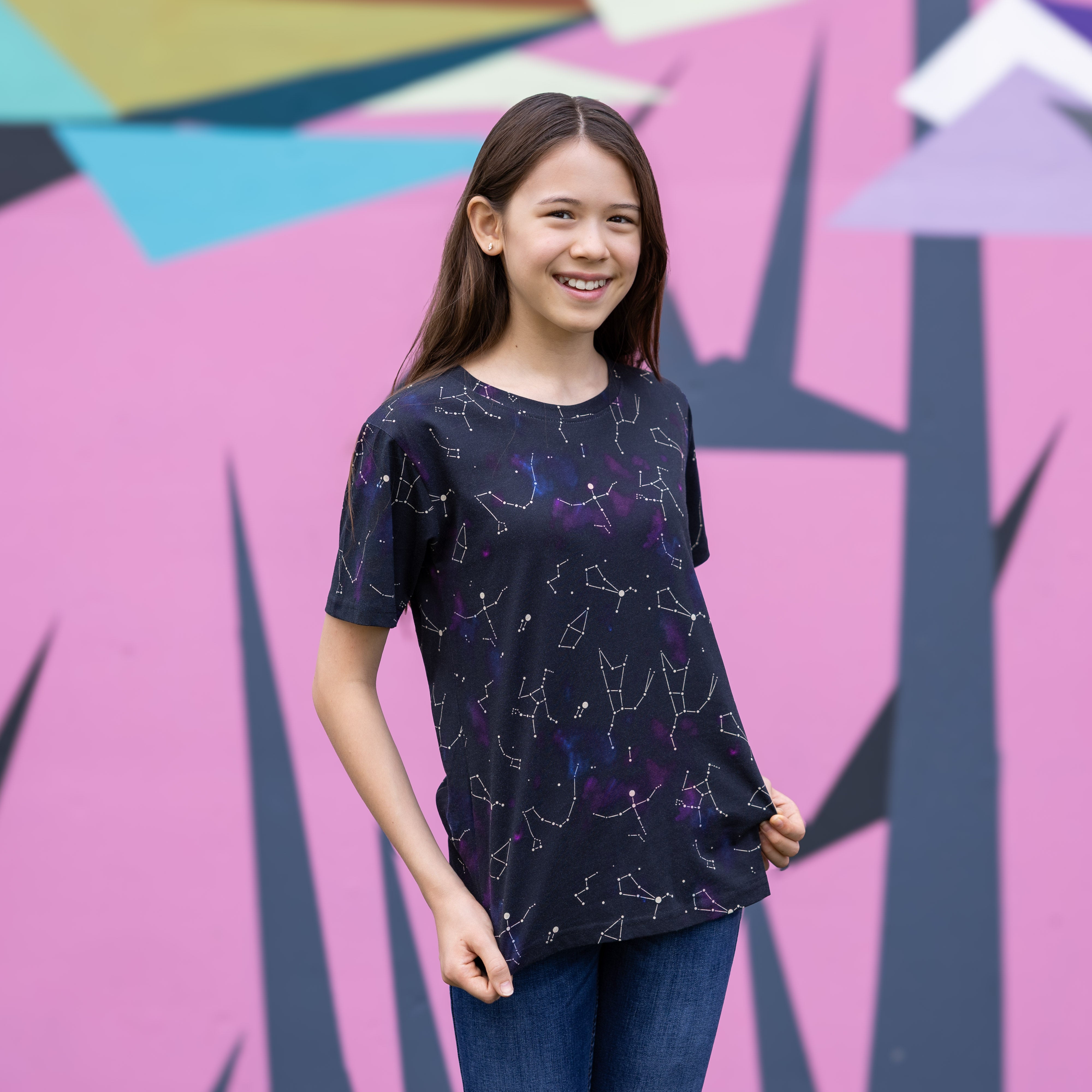 Stardust Symphony Glow-in-the-Dark Kids T-Shirt