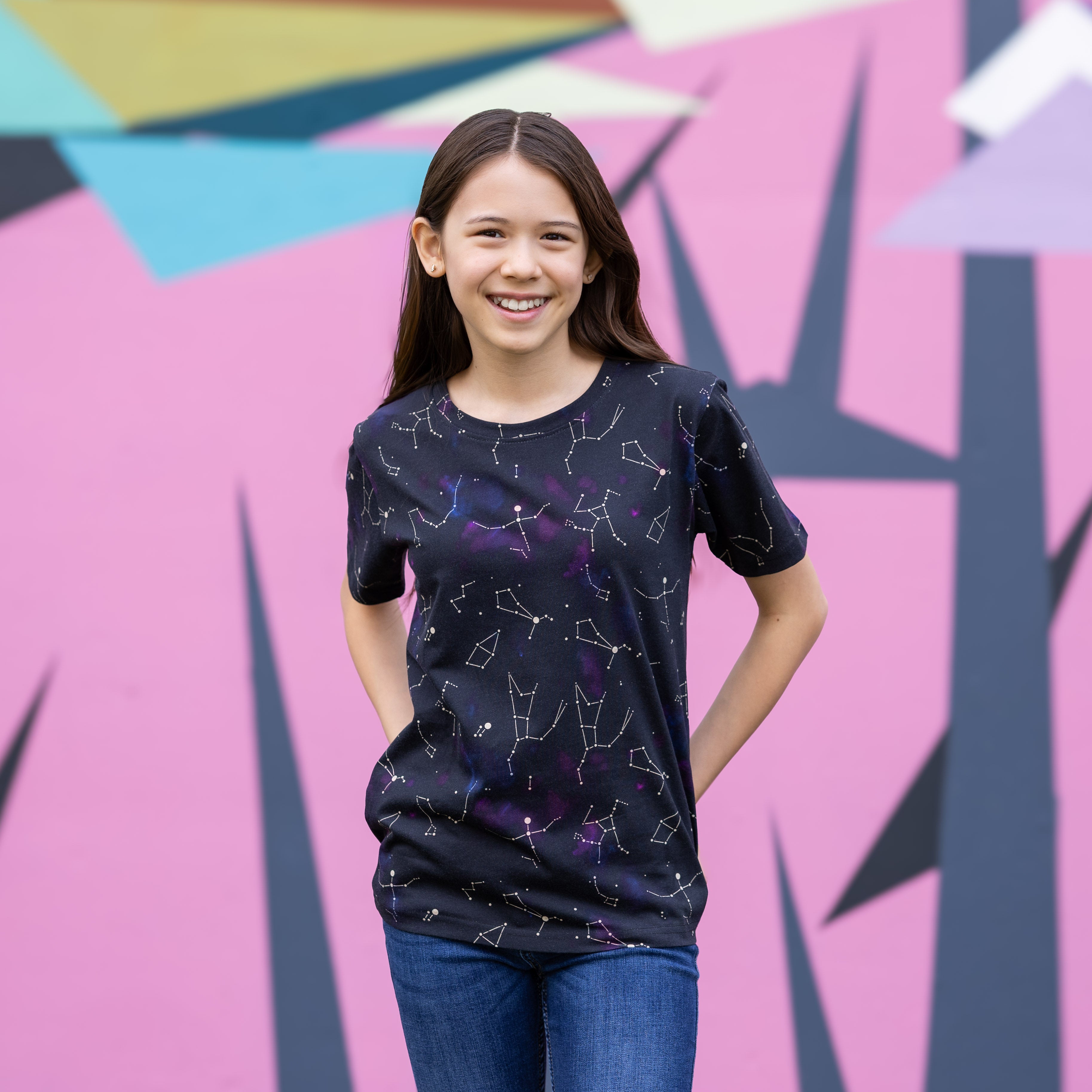 Stardust Symphony Glow-in-the-Dark Kids T-Shirt