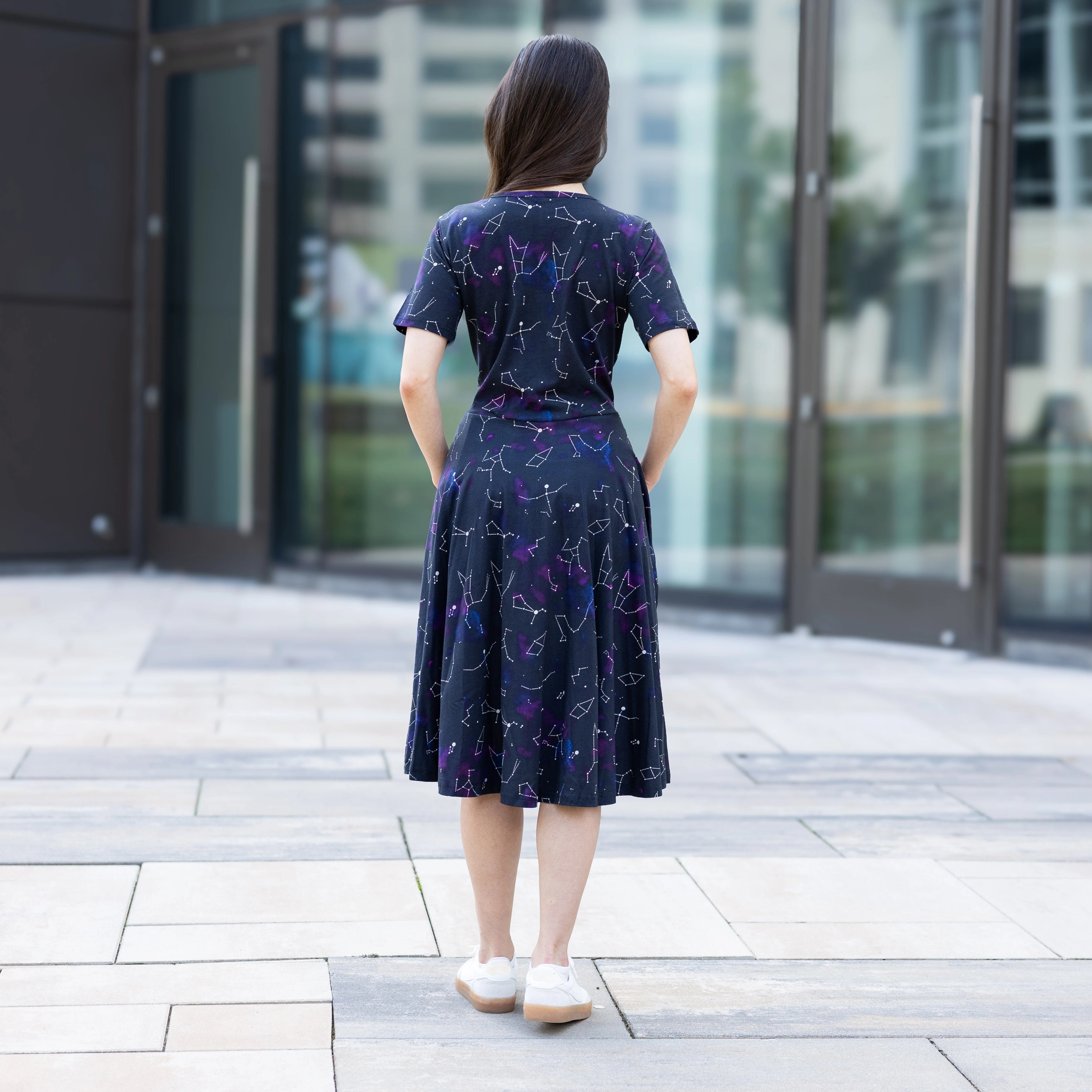 Stardust Symphony Glow-in-the-Dark Twirl Dress